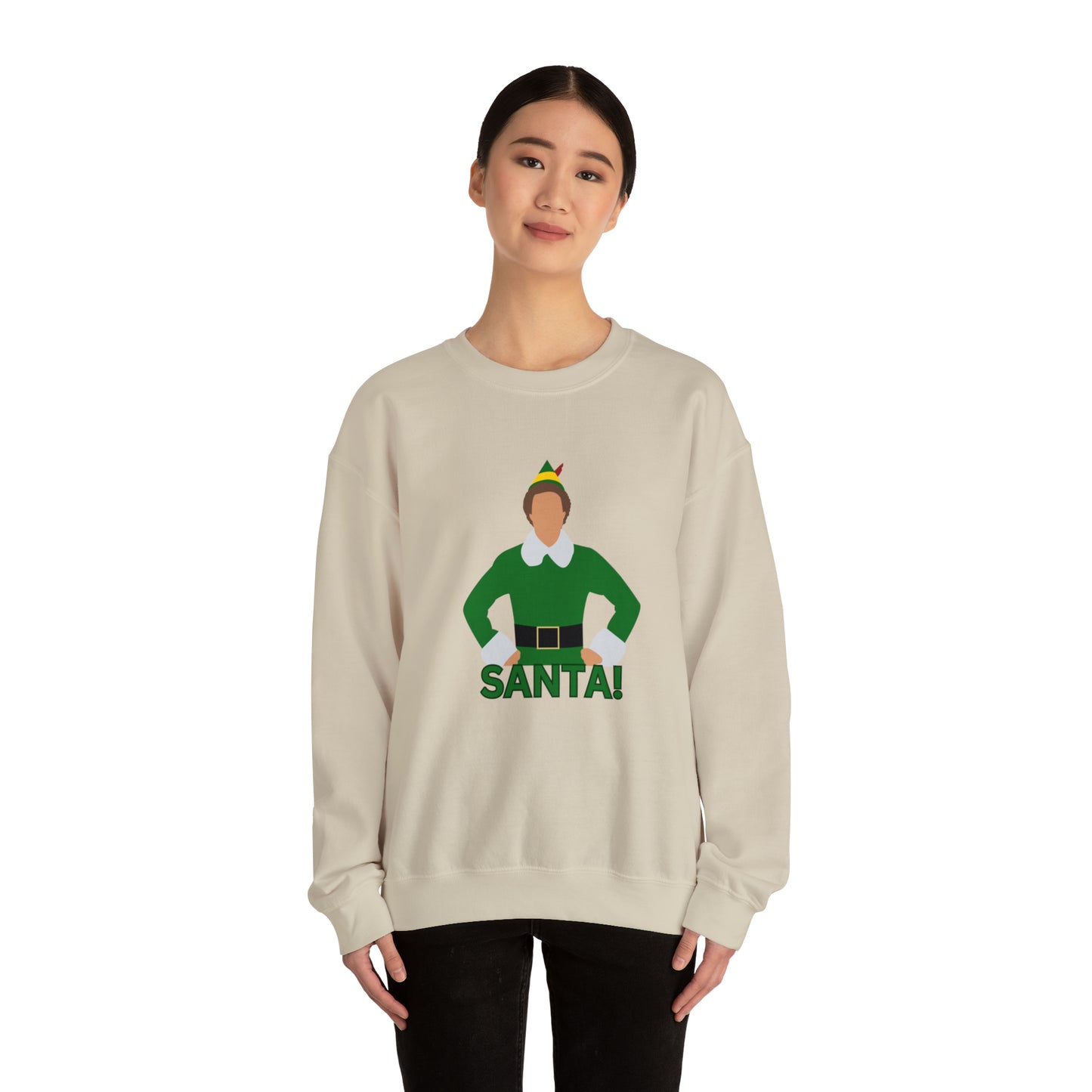 Santa Buddy Elf Unisex Heavy Blend Crewneck Sweatshirt