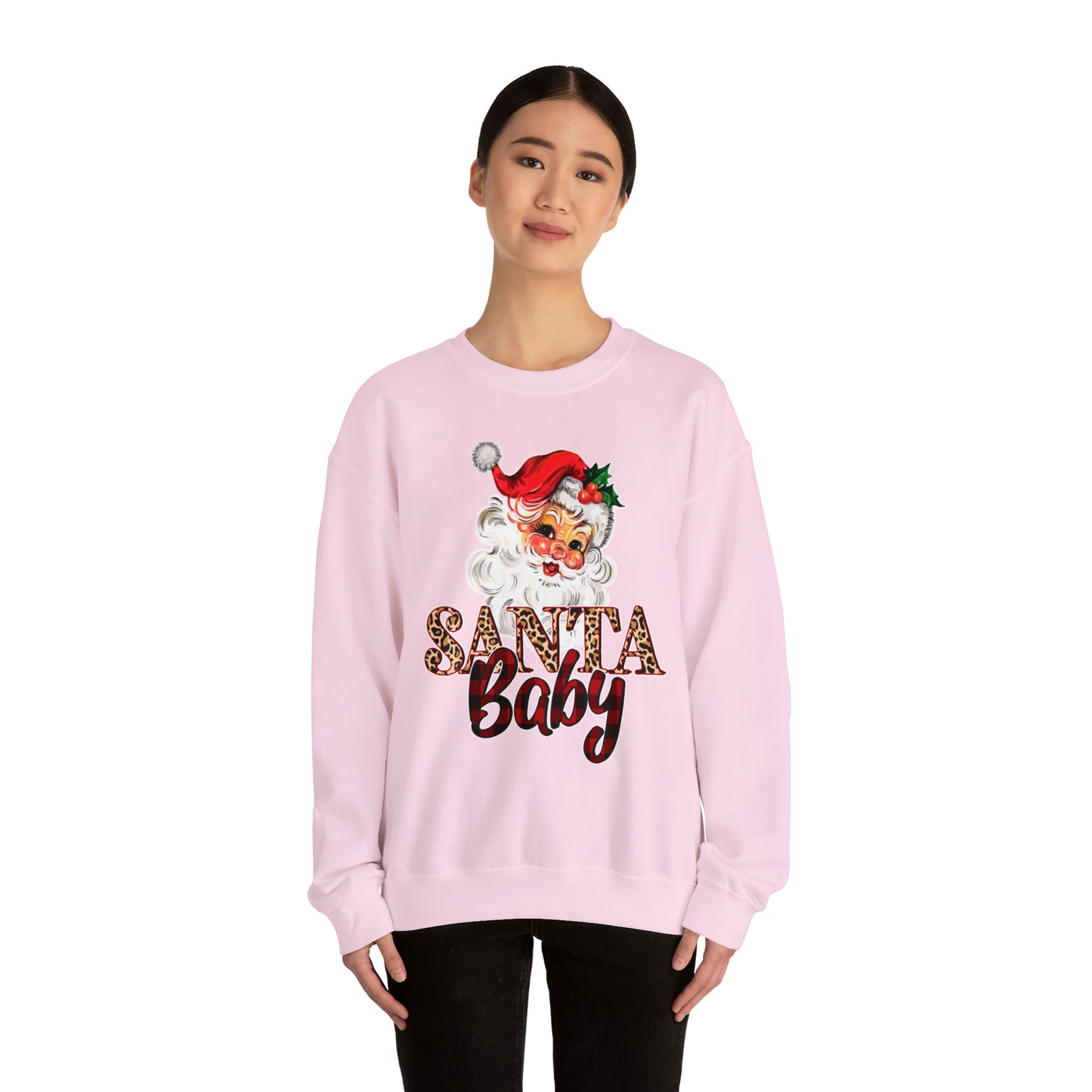 Santa Baby Vintage Santa Unisex Heavy Blend Crewneck Sweatshirt