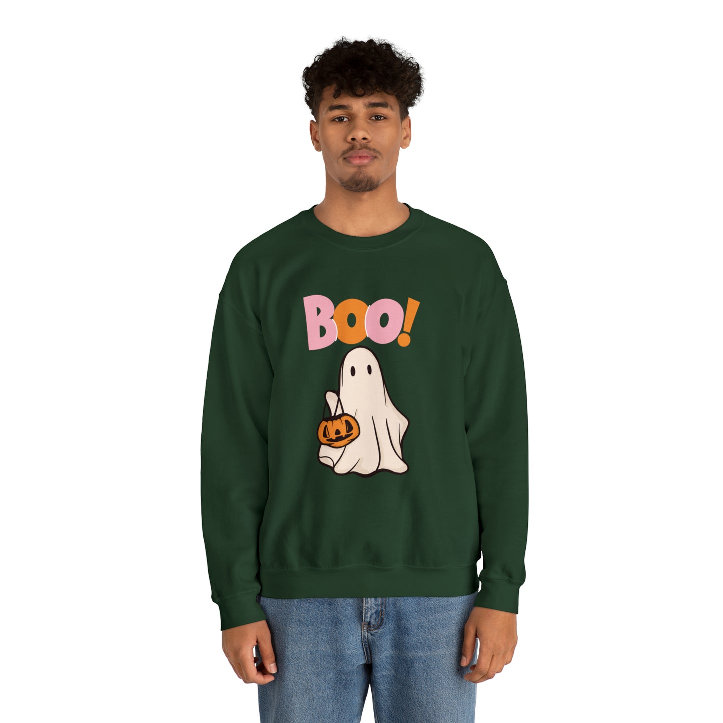 Boo Unisex Heavy Blend Crewneck Sweatshirt