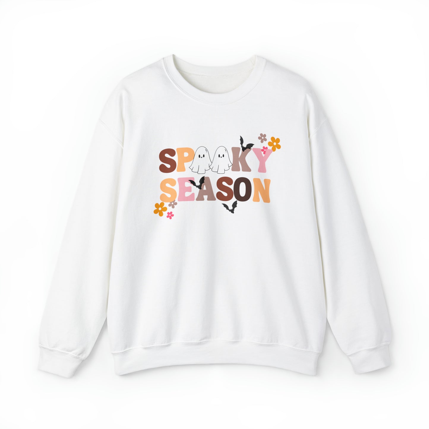 Spooky Season Ghosts Unisex Heavy Blend Crewneck Sweatshirt