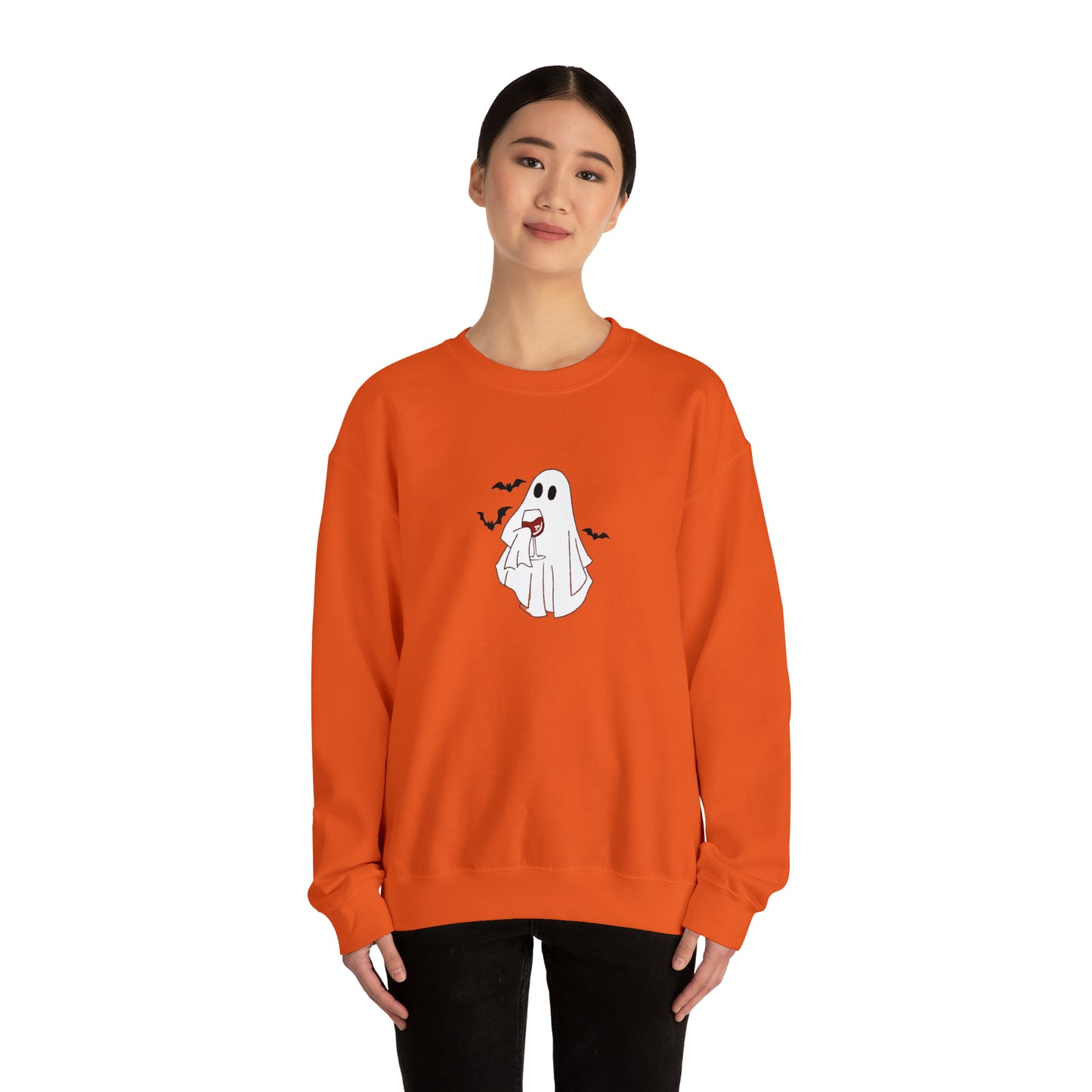 Ghost Wine Unisex Heavy Blend Crewneck Sweatshirt