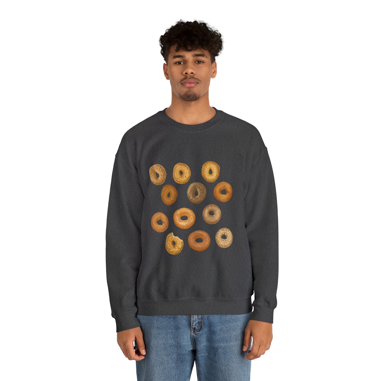 Bagels Unisex Heavy Blend Crewneck Sweatshirt