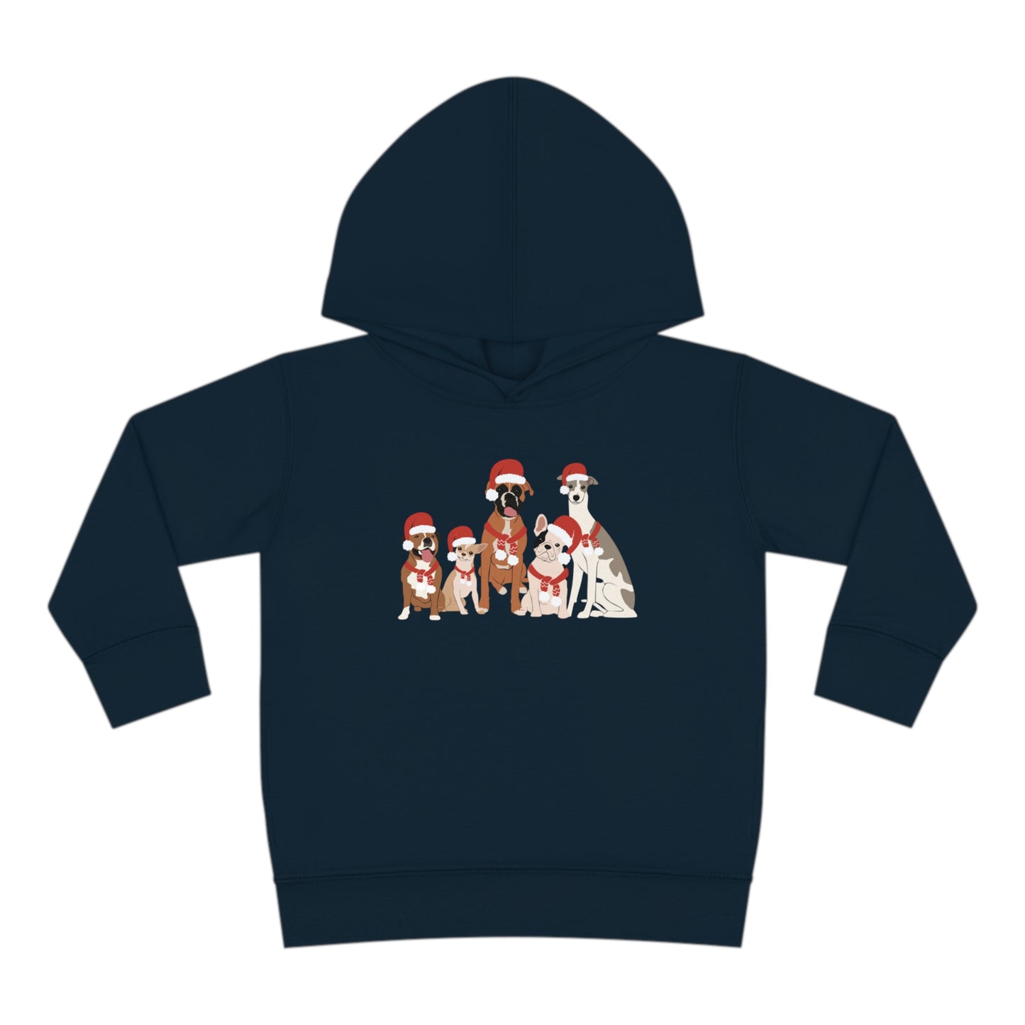 Santa Dogs Toddler Pullover Fleece Hoodie