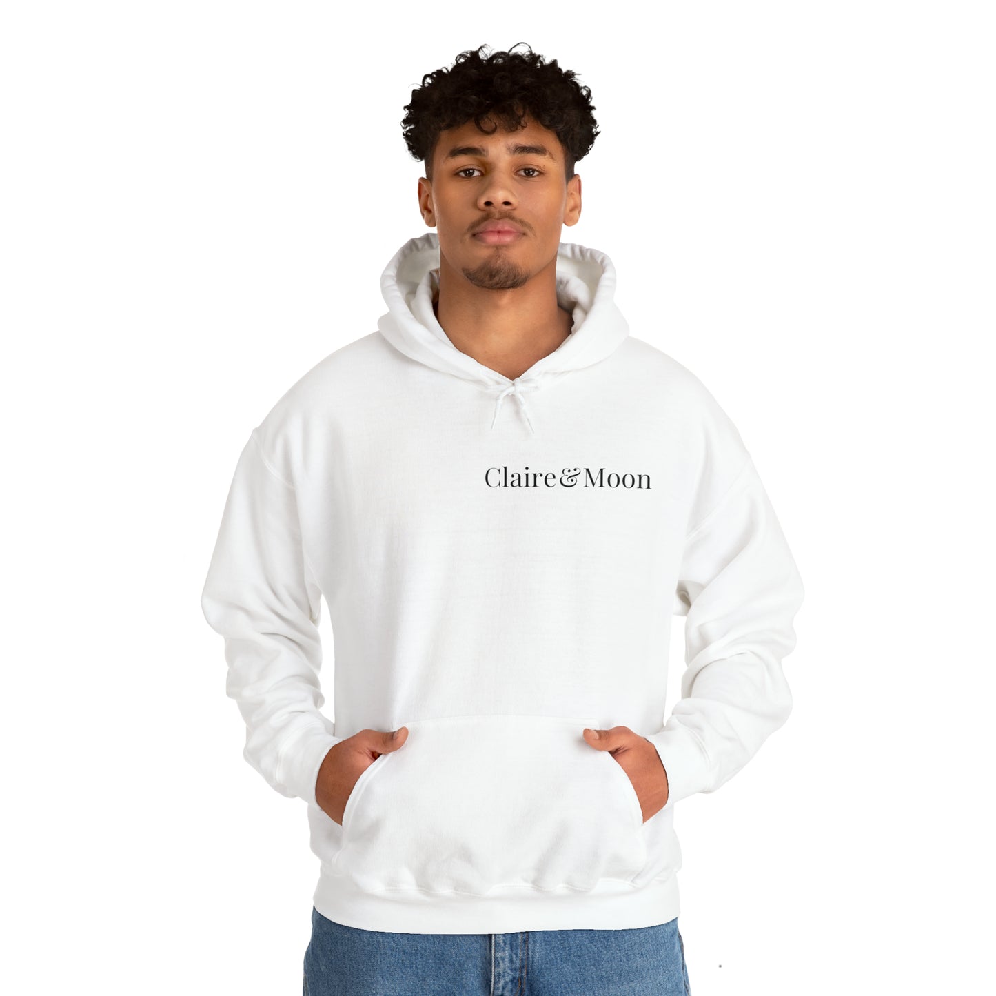 Claireandmoon Black Logo Unisex Heavy Blend™ Hooded Sweatshirt
