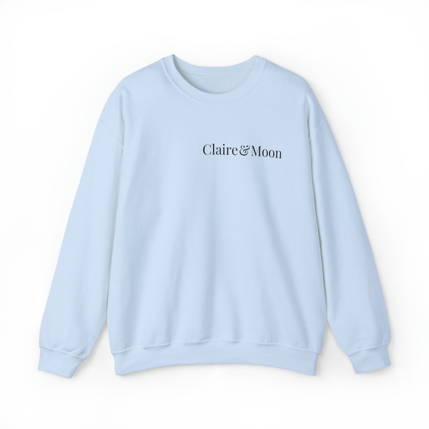 Claireandmoon Black Logo Unisex Heavy Blend™ Crewneck Sweatshirt
