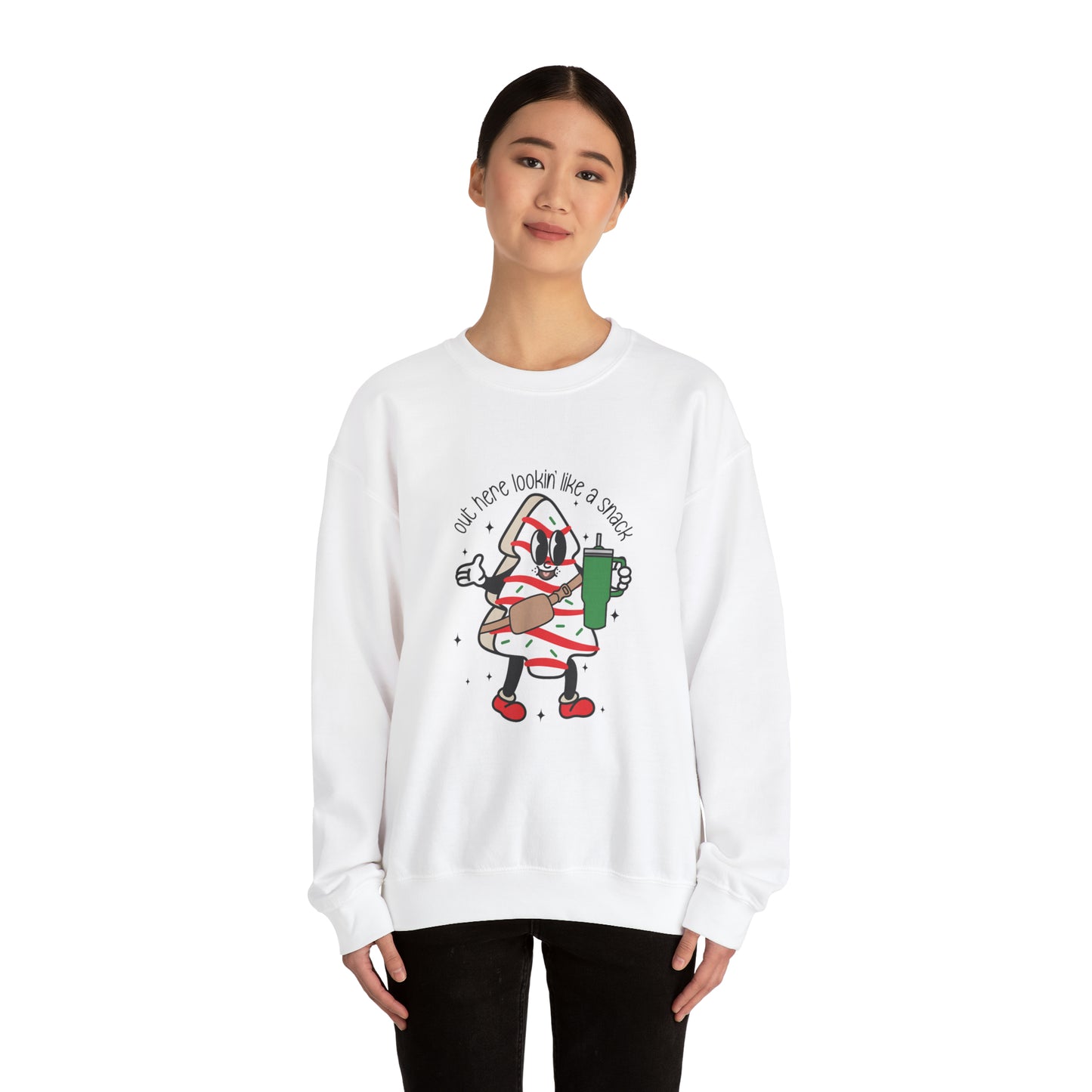 Out Here Looking Like A Snack Unisex Heavy Blend Crewneck Sweatshirt