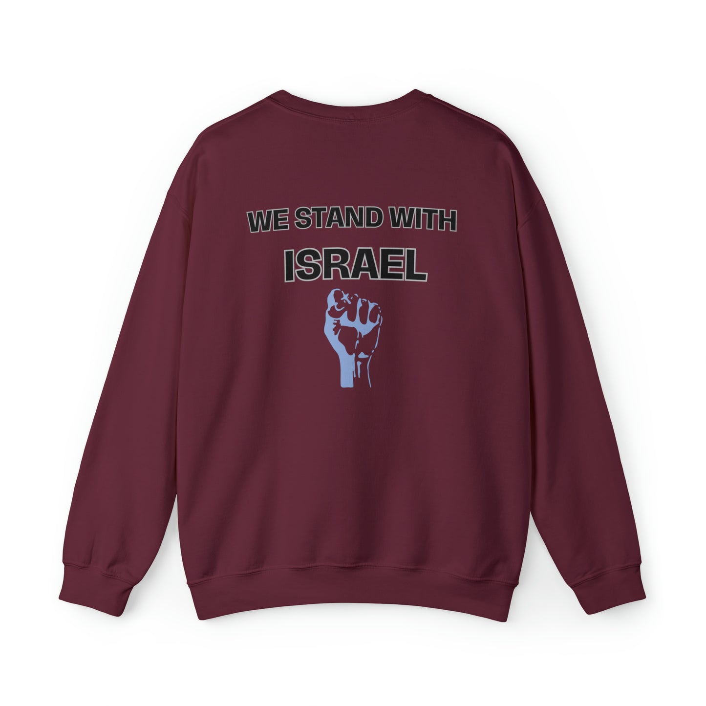 Israeli Flag We Stand For Israel Unisex Heavy Blend Crewneck Sweatshirt