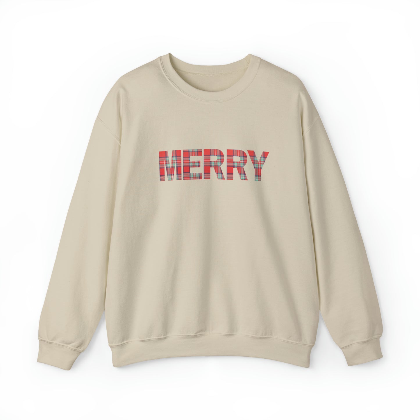Merry Plaid Unisex Heavy Blend Crewneck Sweatshirt