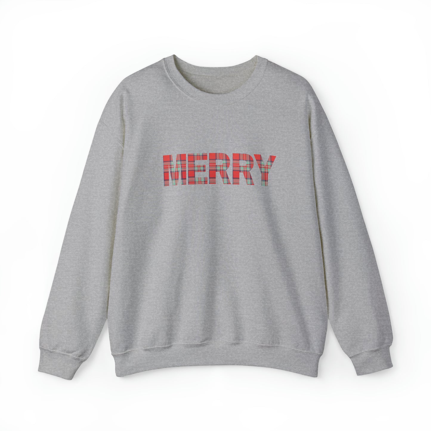 Merry Plaid Unisex Heavy Blend Crewneck Sweatshirt