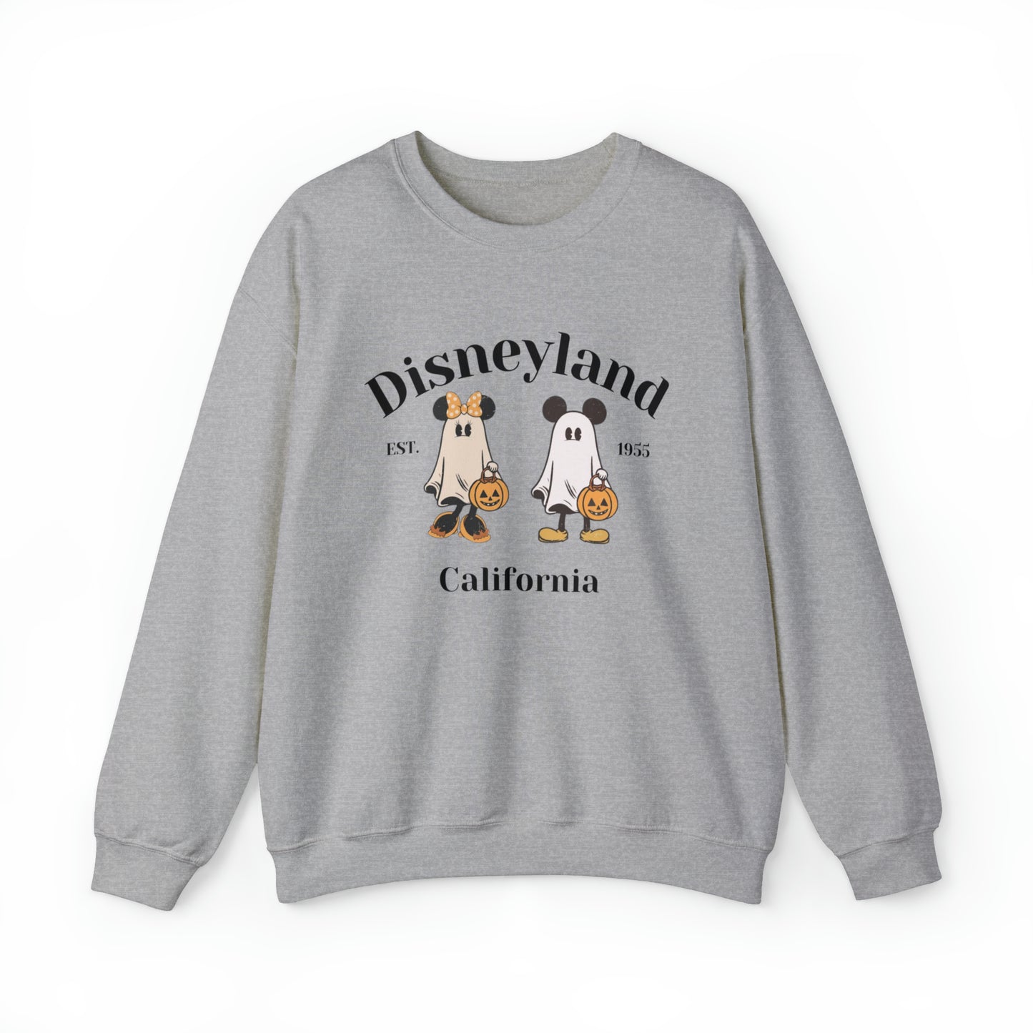 Disneyland Mickey And Minnie Ghost Unisex Heavy Blend Crewneck Sweatshirt