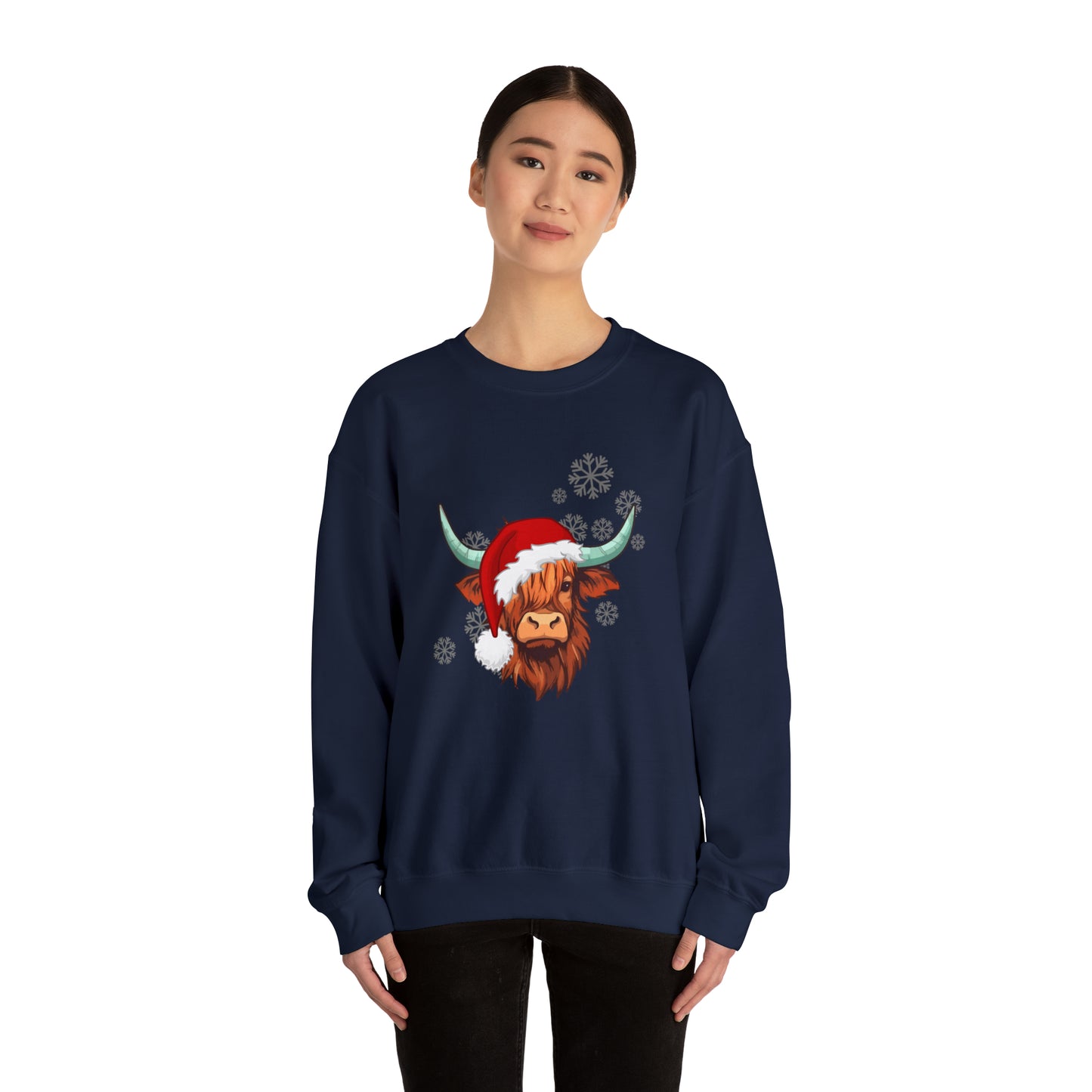 Highland Cow Santa Unisex Sweatshirt