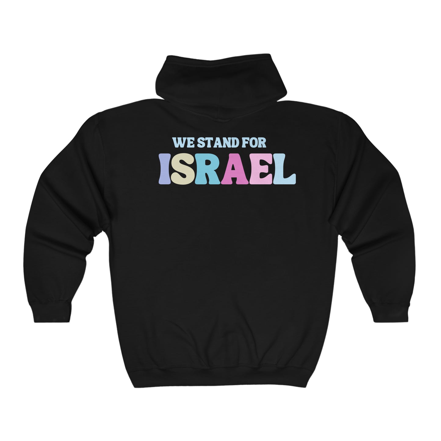 We Stand For Israel Unisex Heavy Blend Full Zip Hooded Sweatshirt