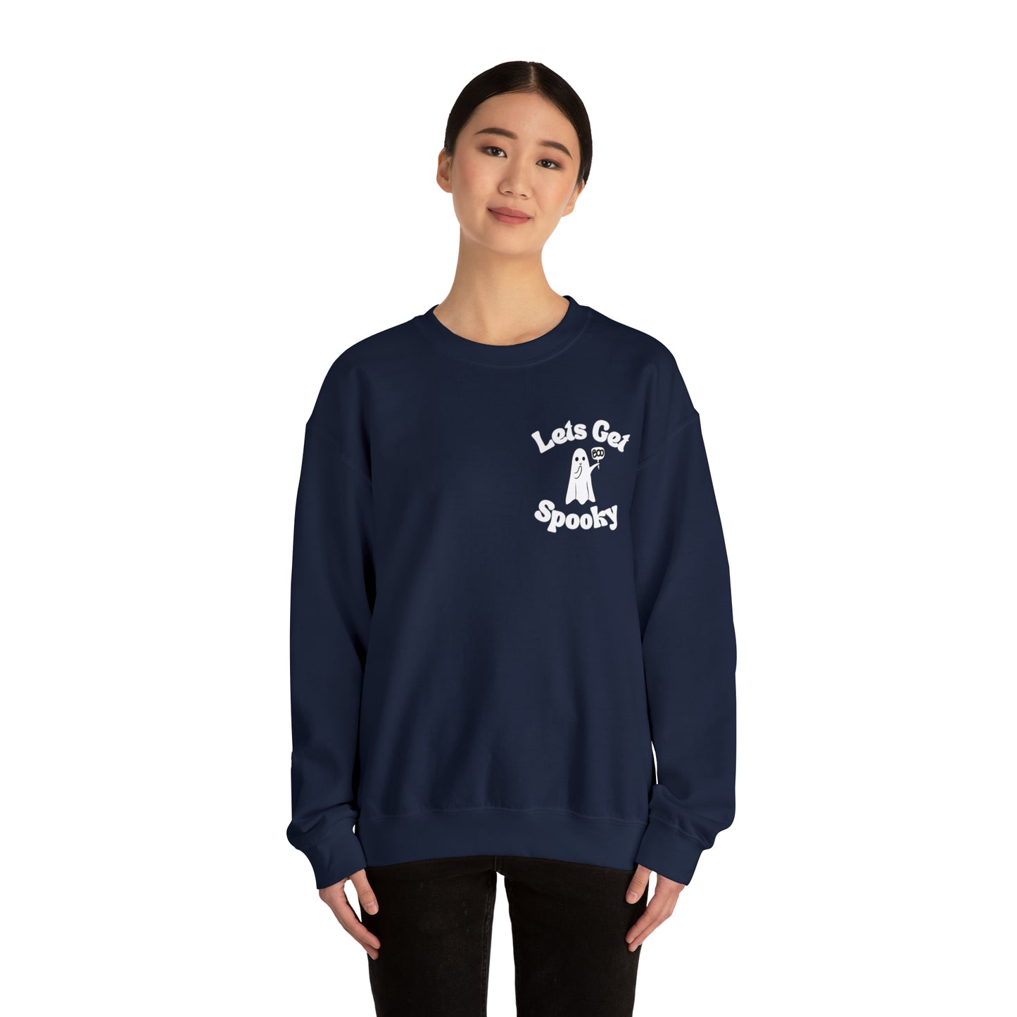 Let’s get spooky ghost Unisex Heavy Blend™ Crewneck Sweatshirt