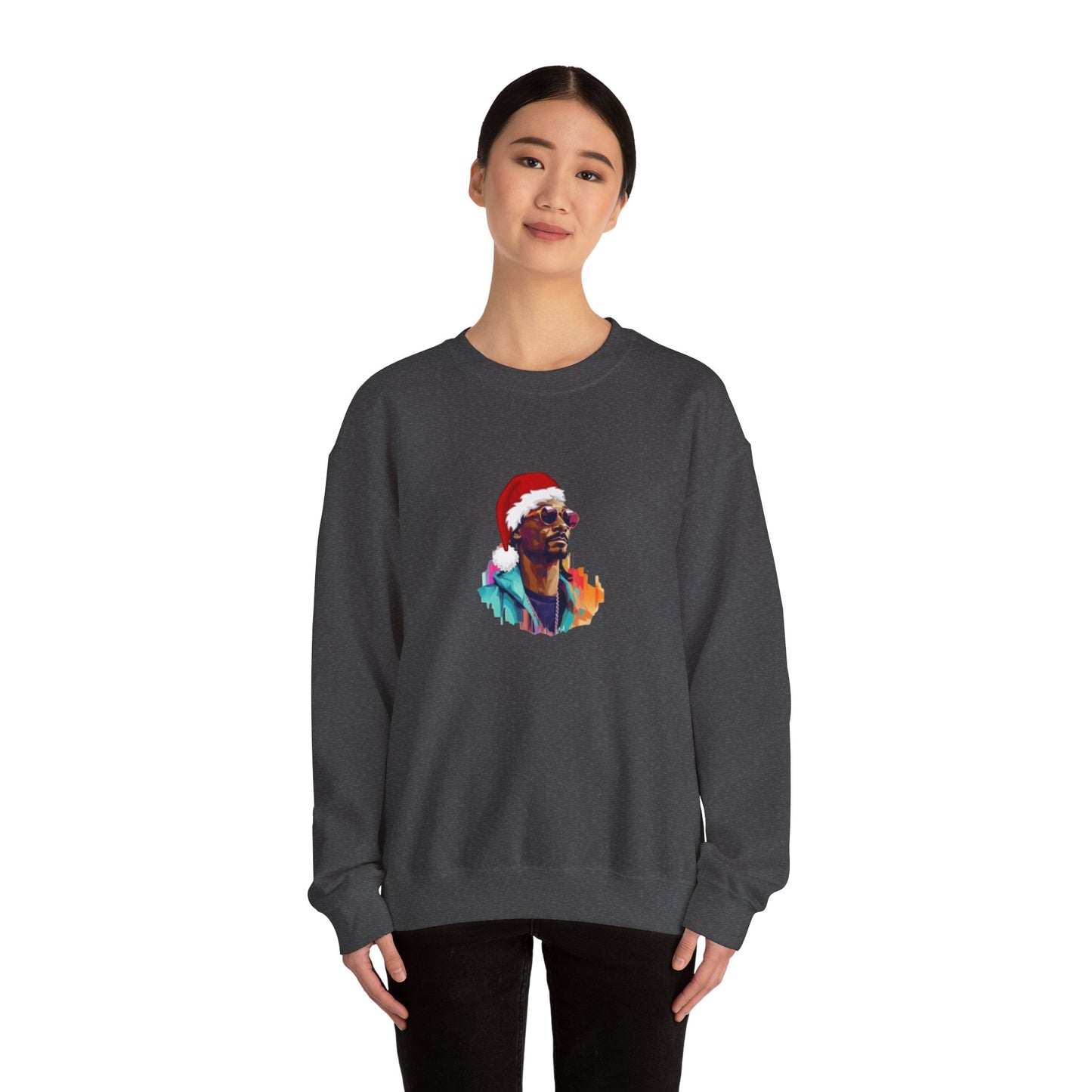 Snoop Dog Christmas Unisex Heavy Blend Crewneck Sweatshirt