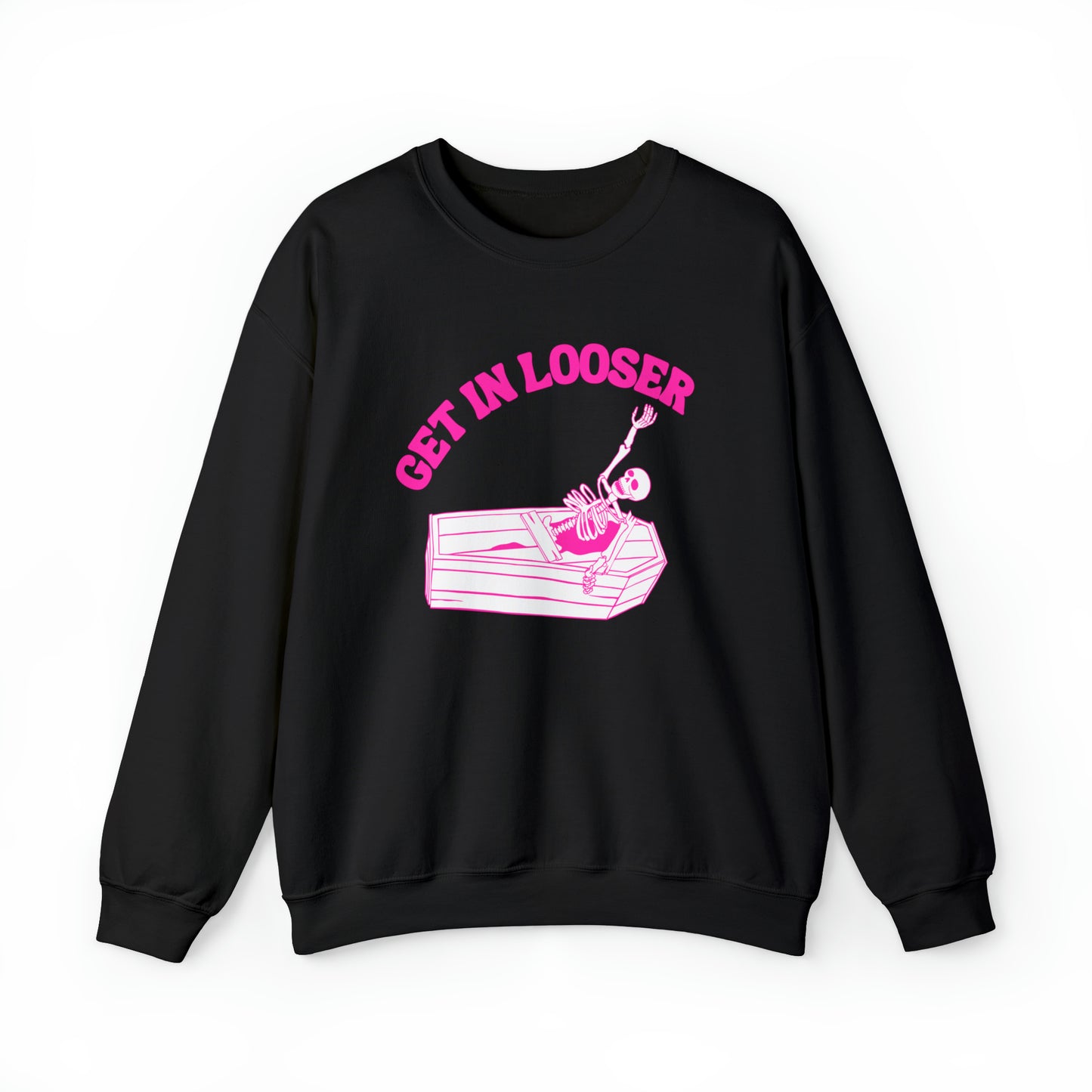 Get In Looser Skeleton Unisex Heavy Blend Crewneck Sweatshirt