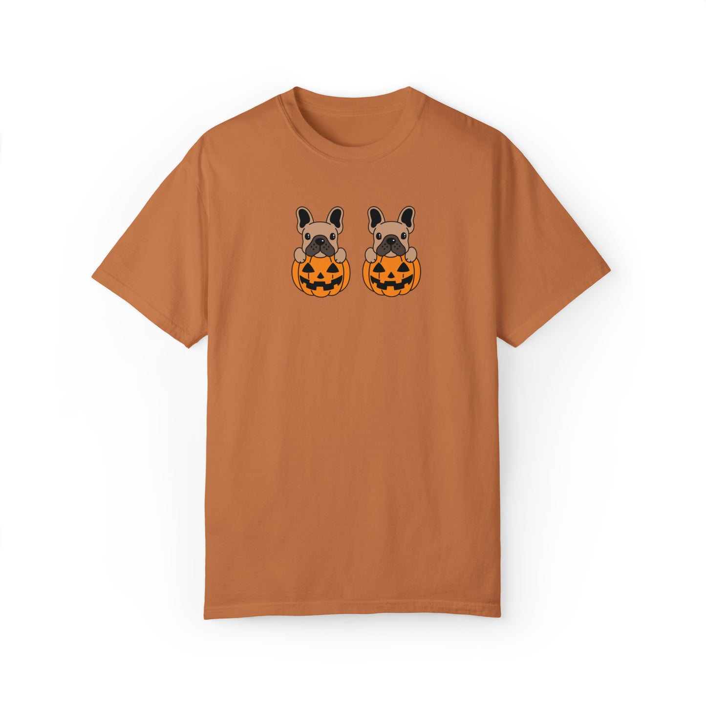 Doggie Pumpkins Unisex Garment-Dyed T-shirt
