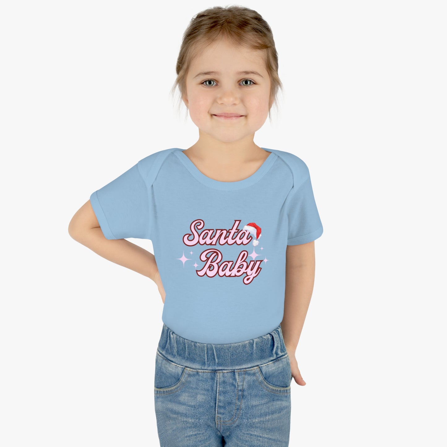 Santa Baby Infant Baby Rib Bodysuit