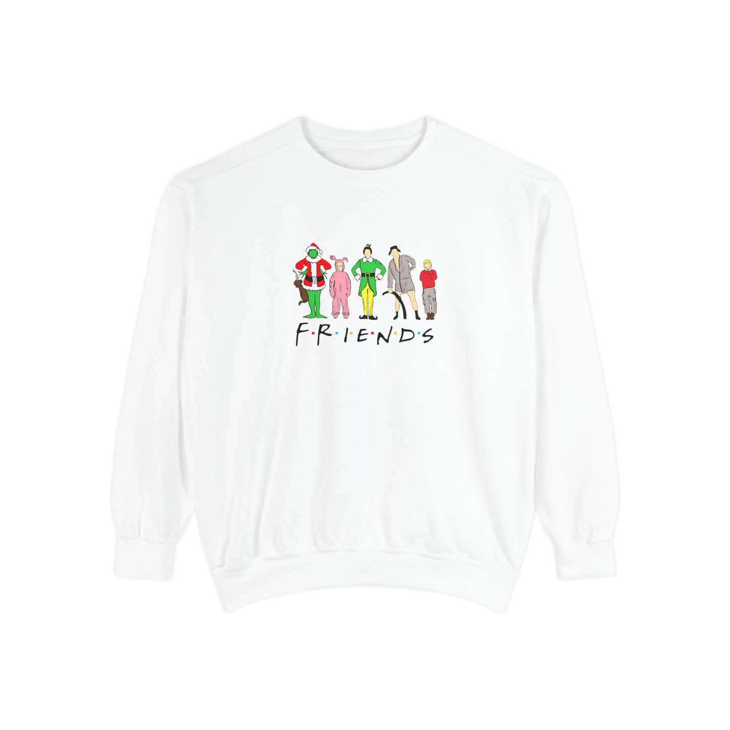 Friends comfort colors Unisex Garment-Dyed Sweatshirt