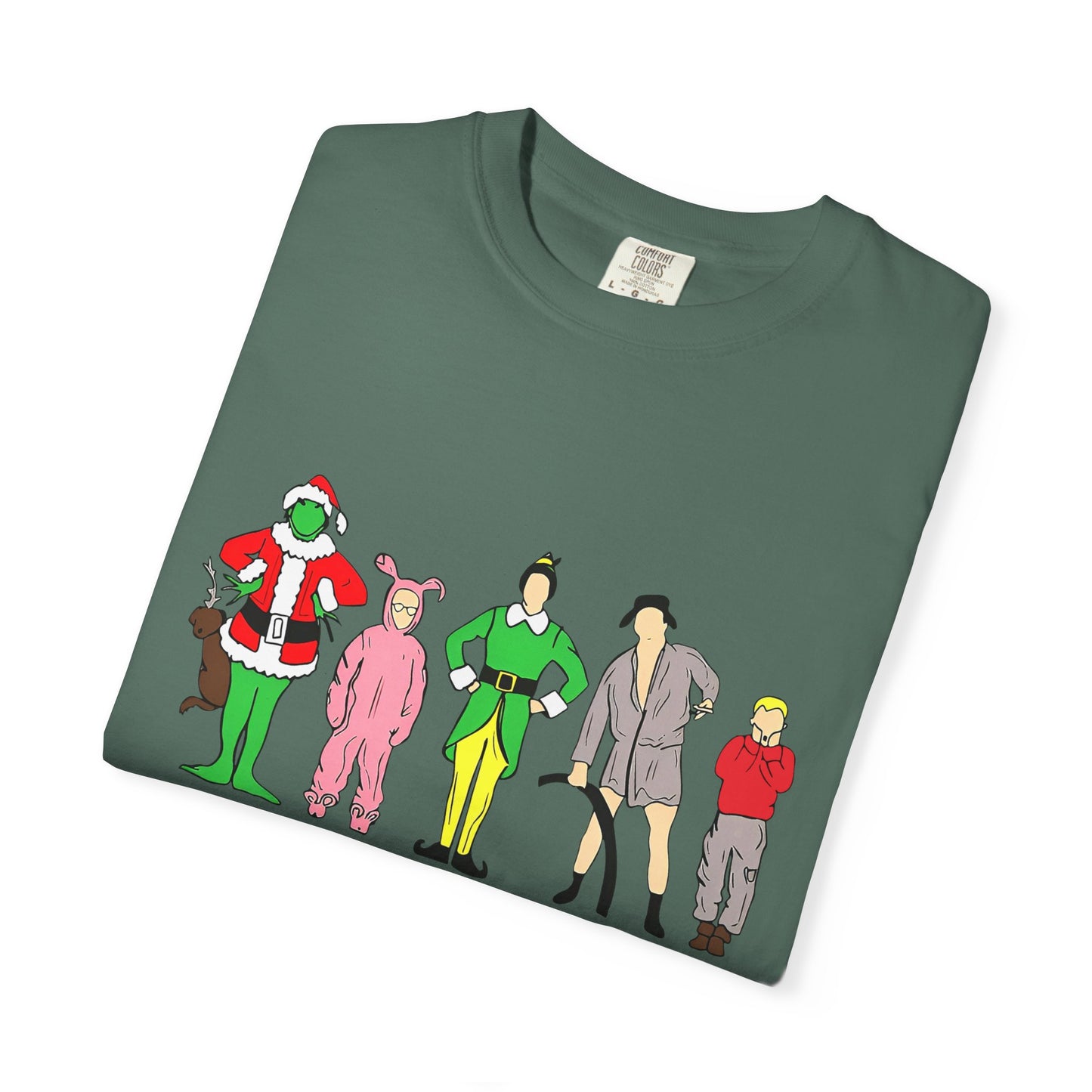 Friends Character Holiday T-shirt | Unisex Christmas Apparel, Gift for Friends Lovers, Casual Outfit, Seasonal Wear, Fan Merchandise