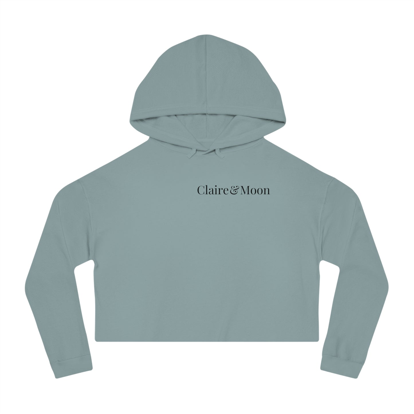 Claireandmoon Logo Women’s Cropped Hooded Sweatshirt