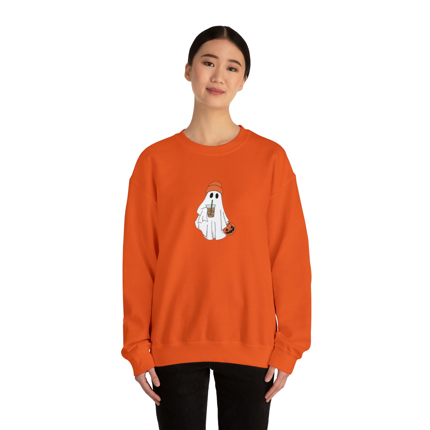Ghost Iced Coffee Unisex Heavy Blend Crewneck Sweatshirt