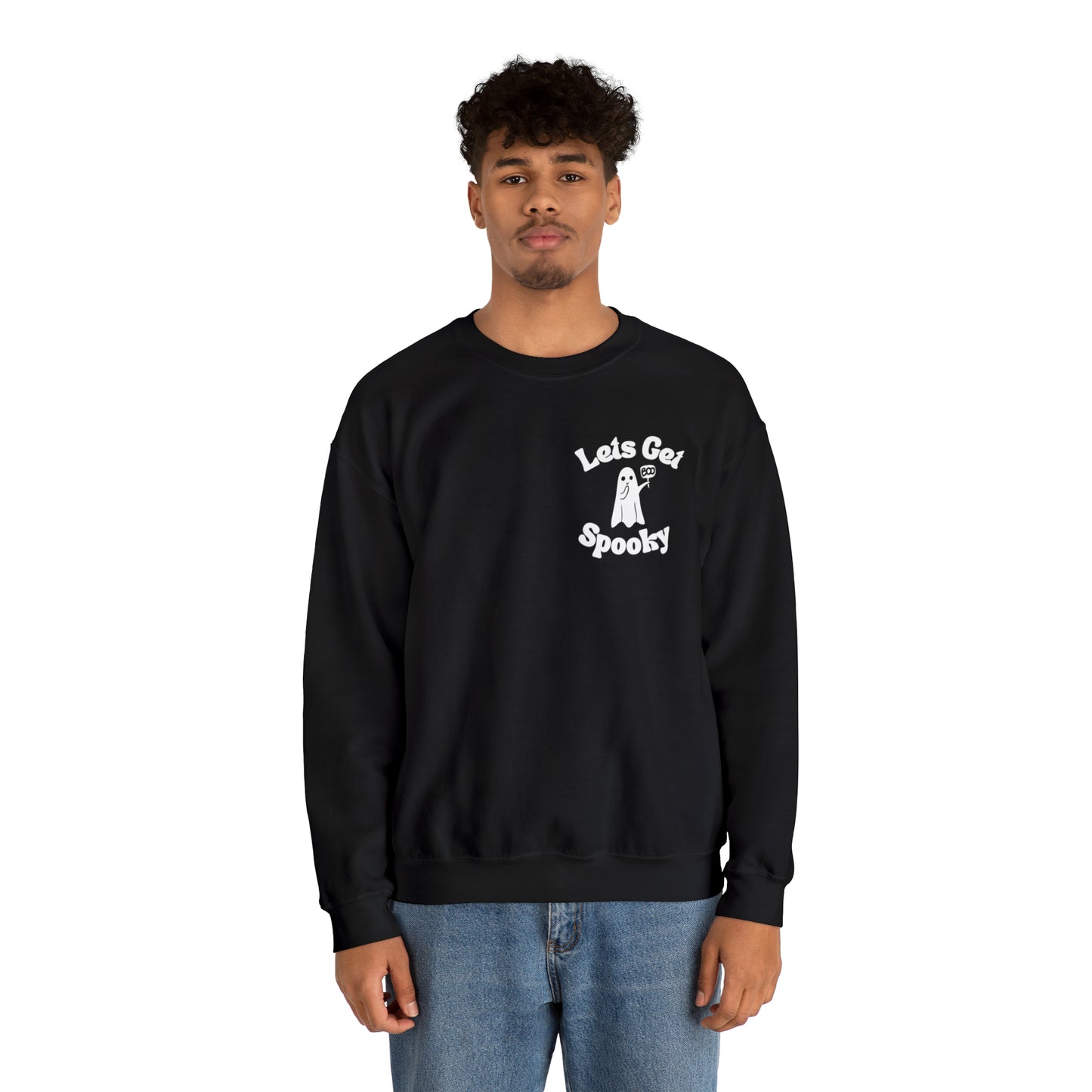 Let’s get spooky ghost Unisex Heavy Blend™ Crewneck Sweatshirt