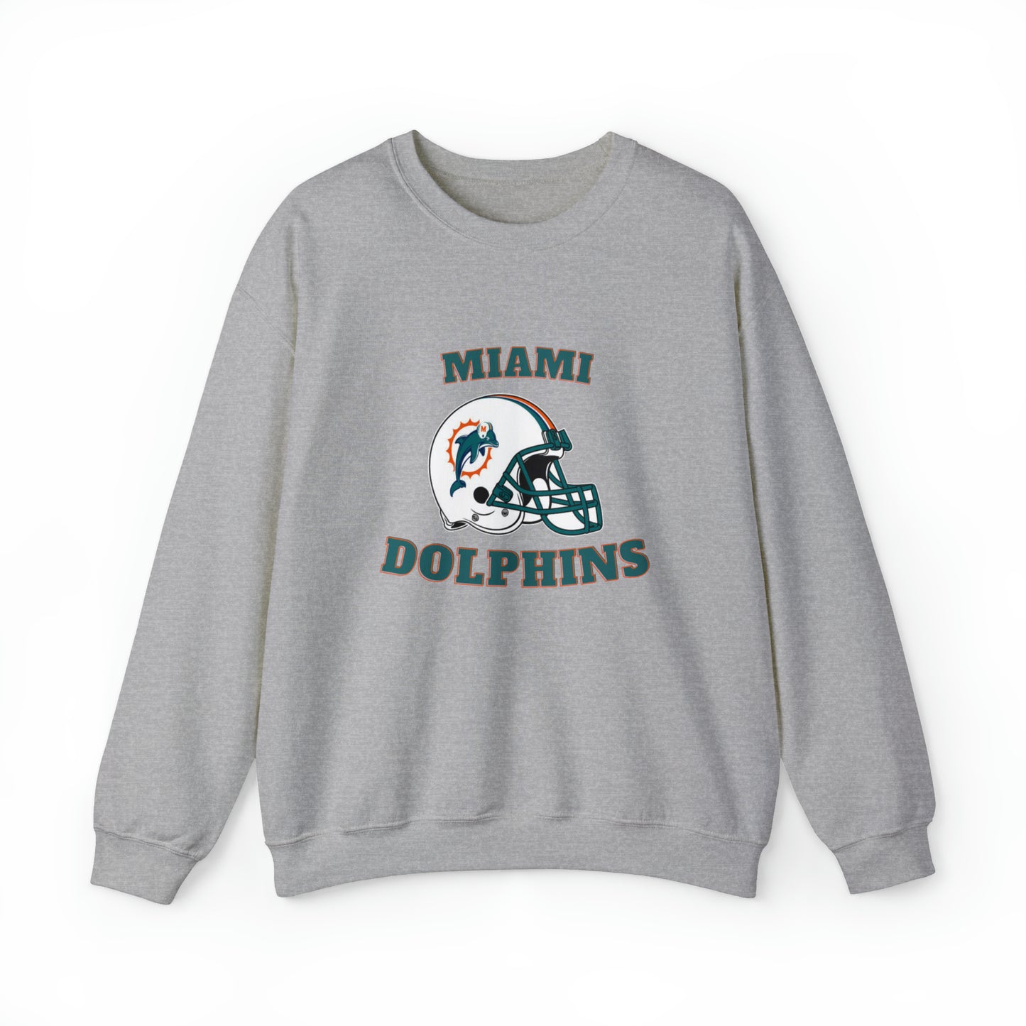 Miami Dolphins Unisex Heavy Blend Crewneck Sweatshirt