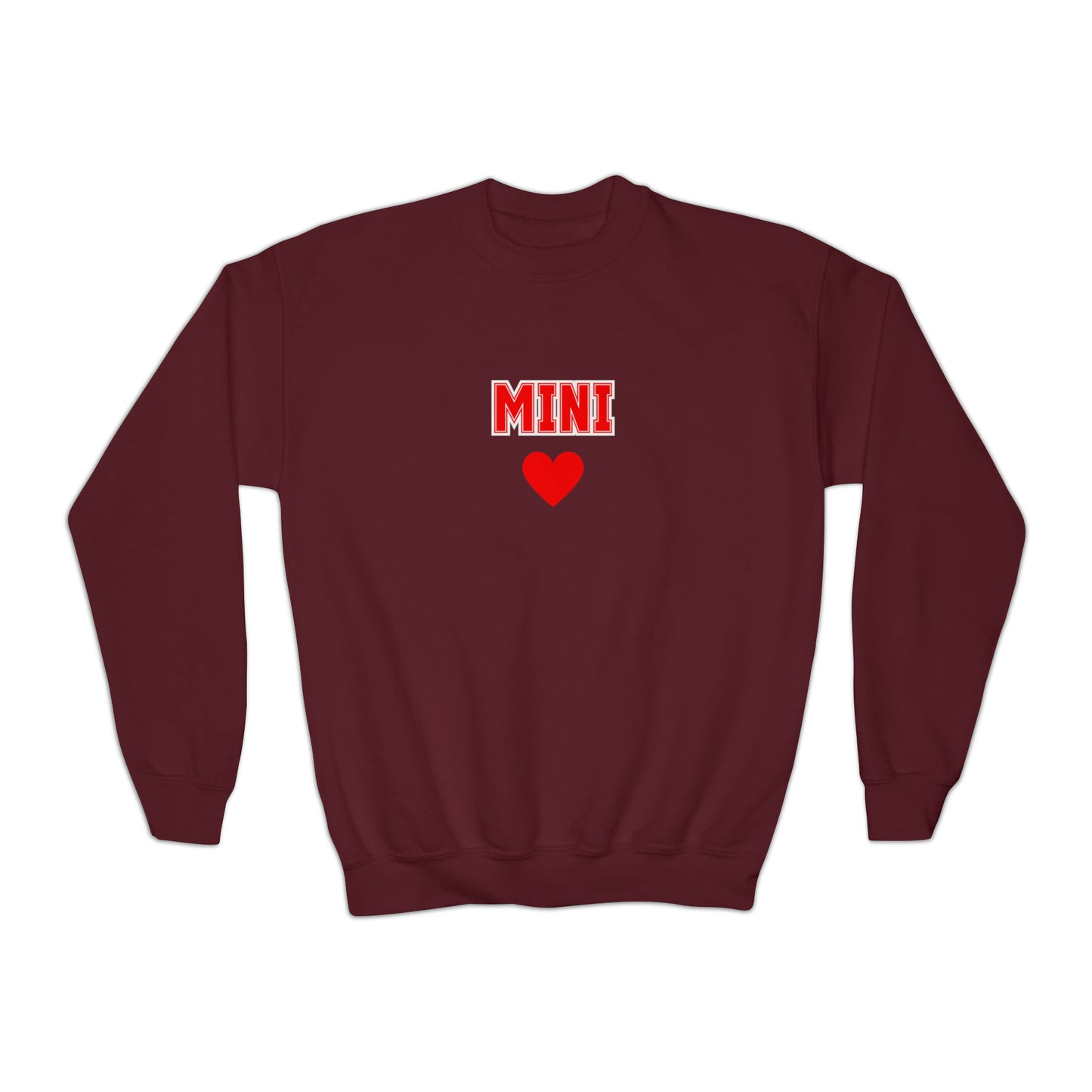 Mini valentines Youth Crewneck Sweatshirt
