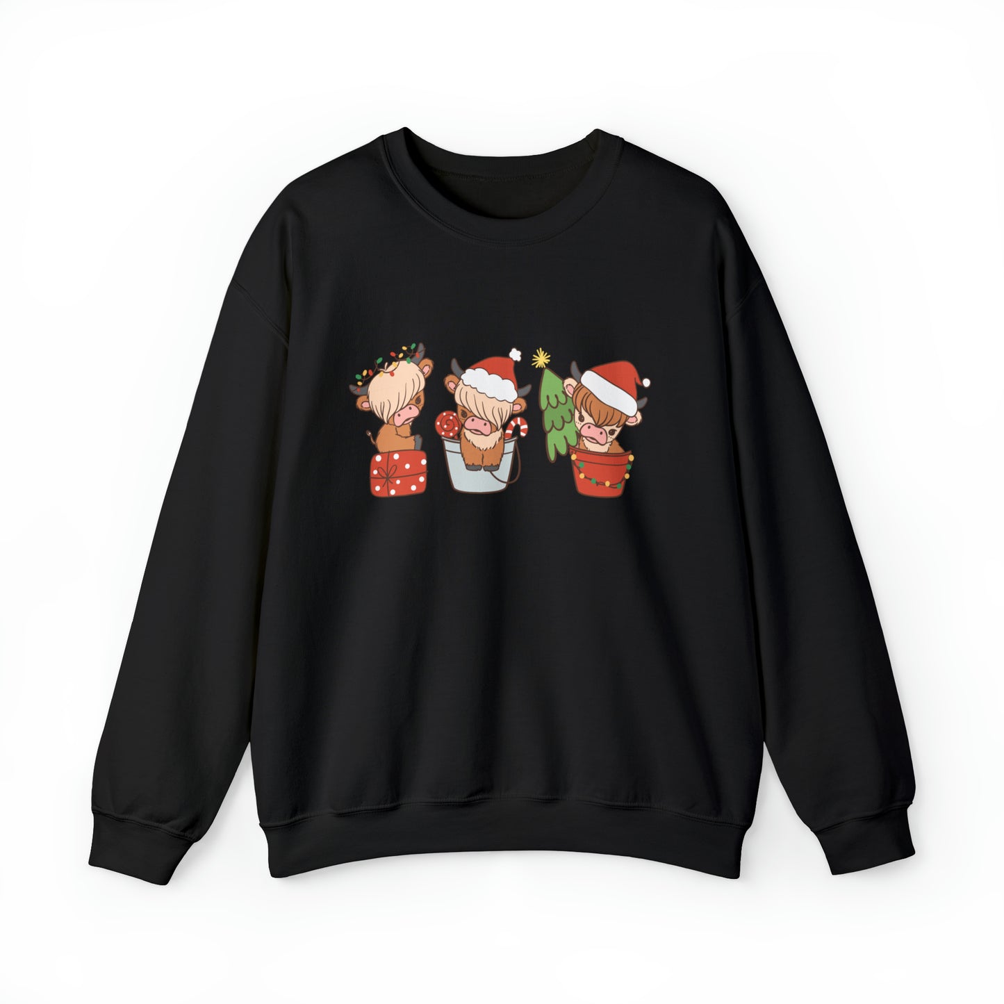 Highland Cows Christmas Unisex Sweatshirt