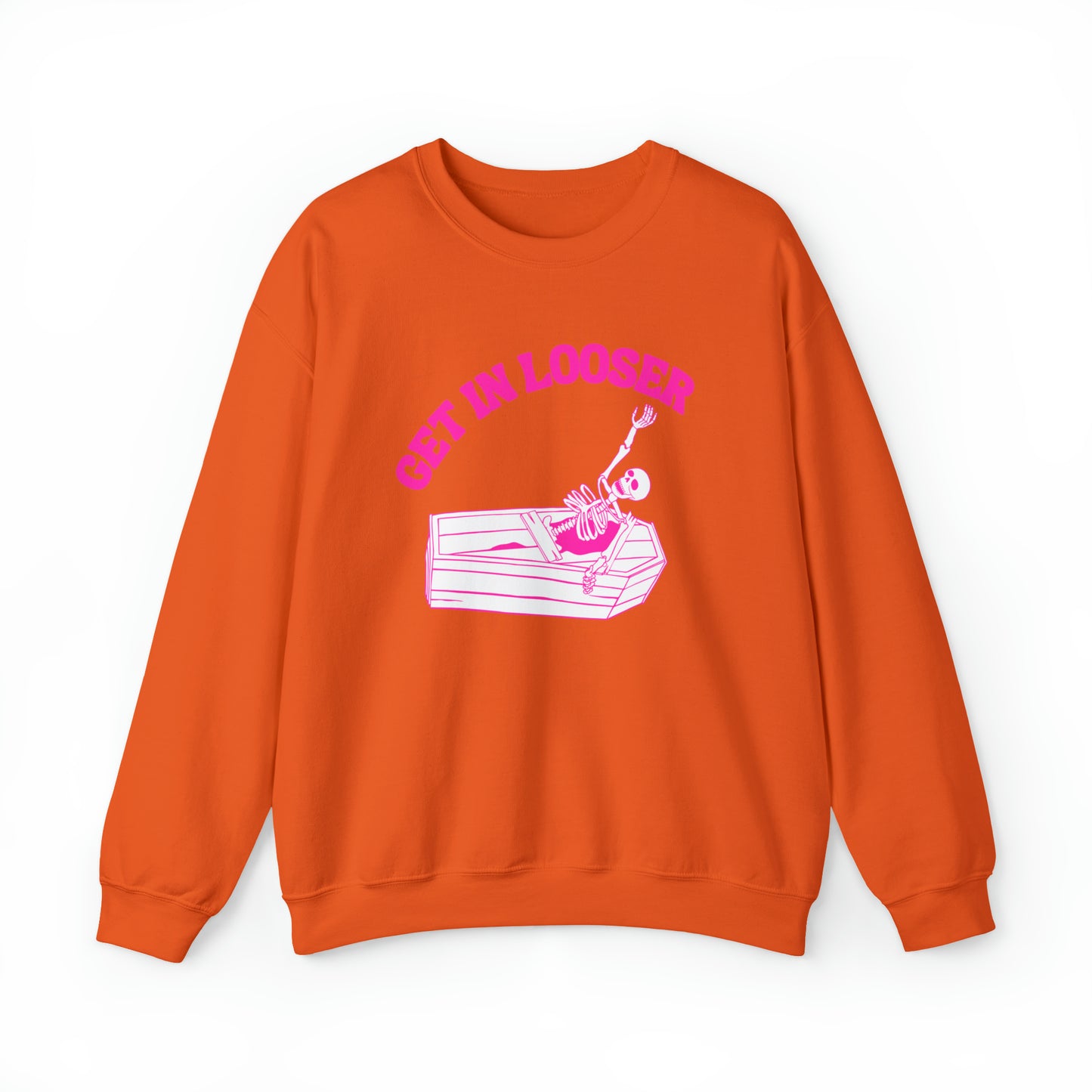 Get In Looser Skeleton Unisex Heavy Blend Crewneck Sweatshirt