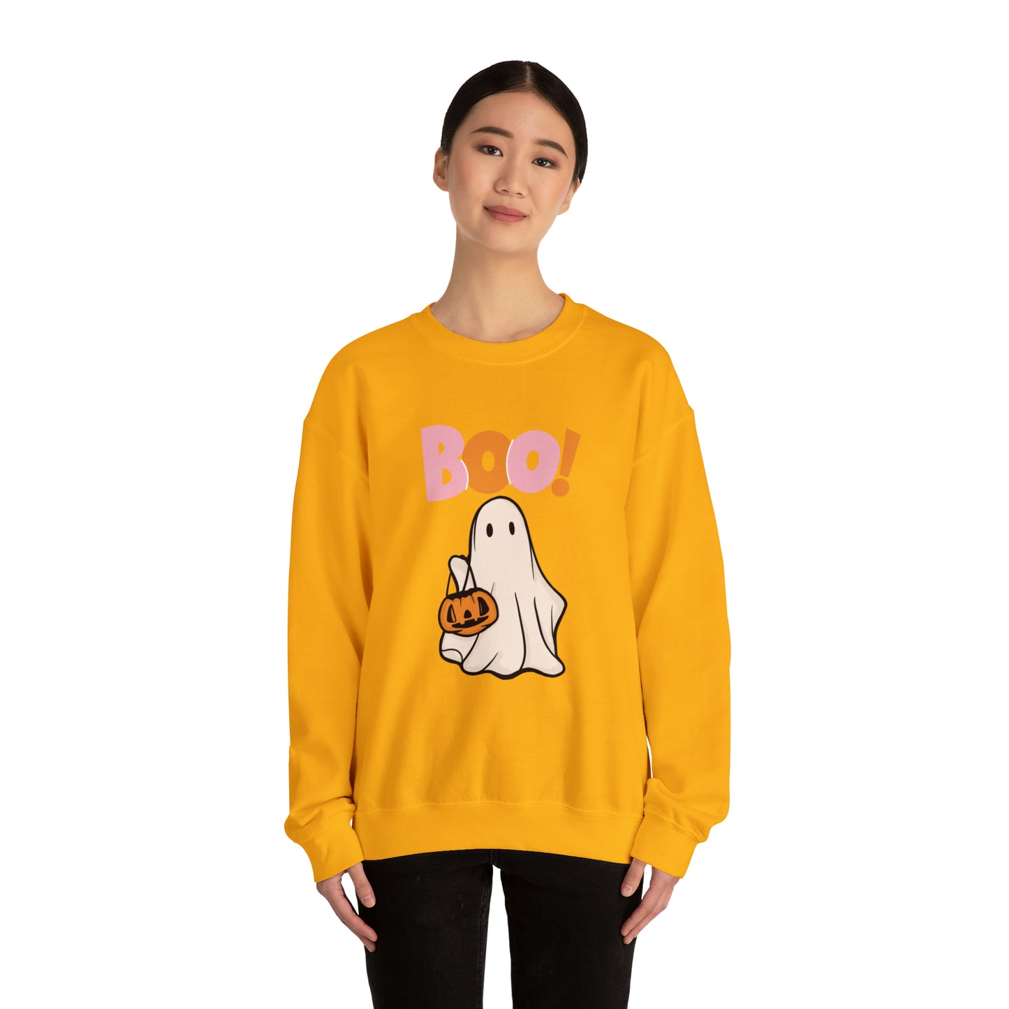 Boo Unisex Heavy Blend Crewneck Sweatshirt