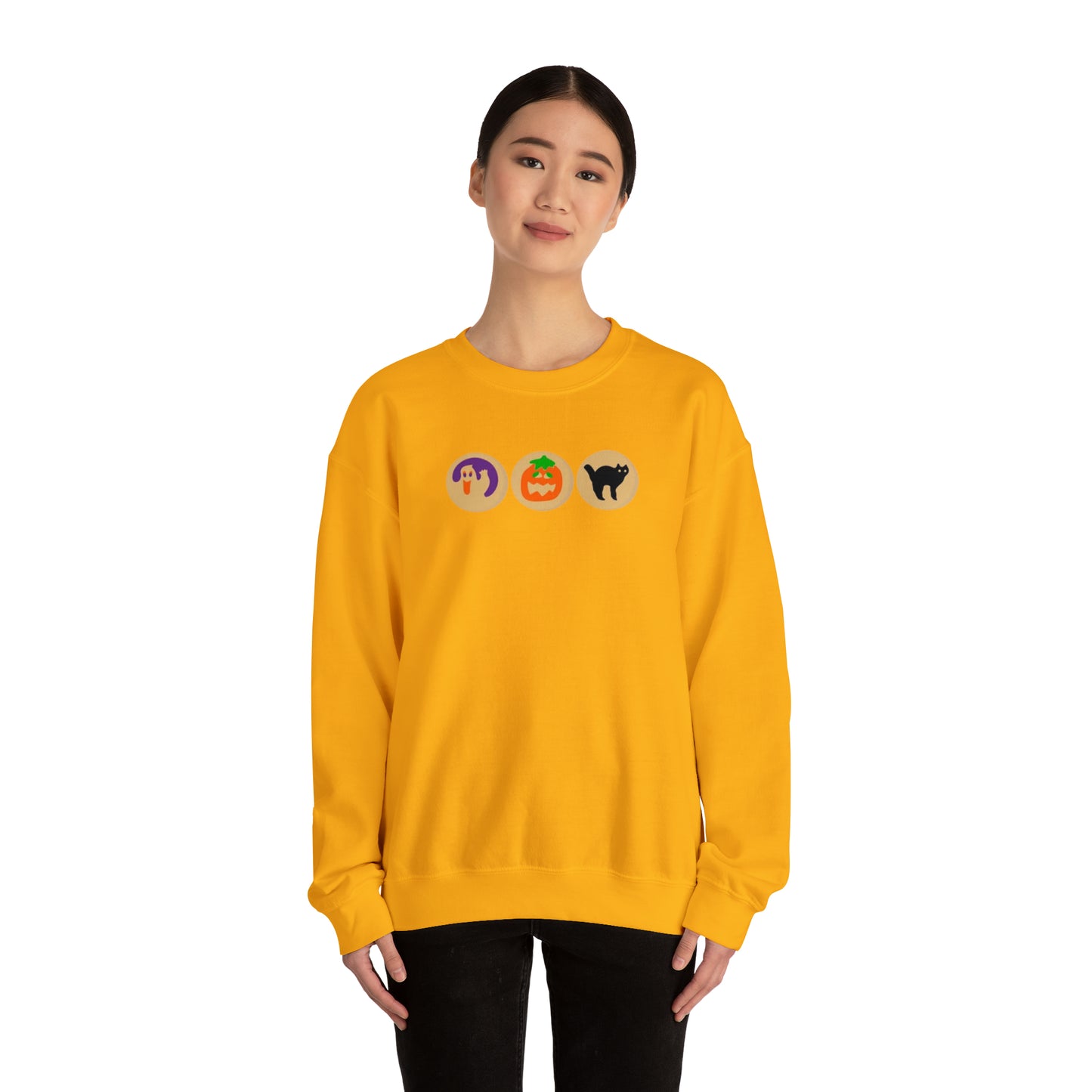 Halloween sugar cookie Unisex Heavy Blend Crewneck Sweatshirt