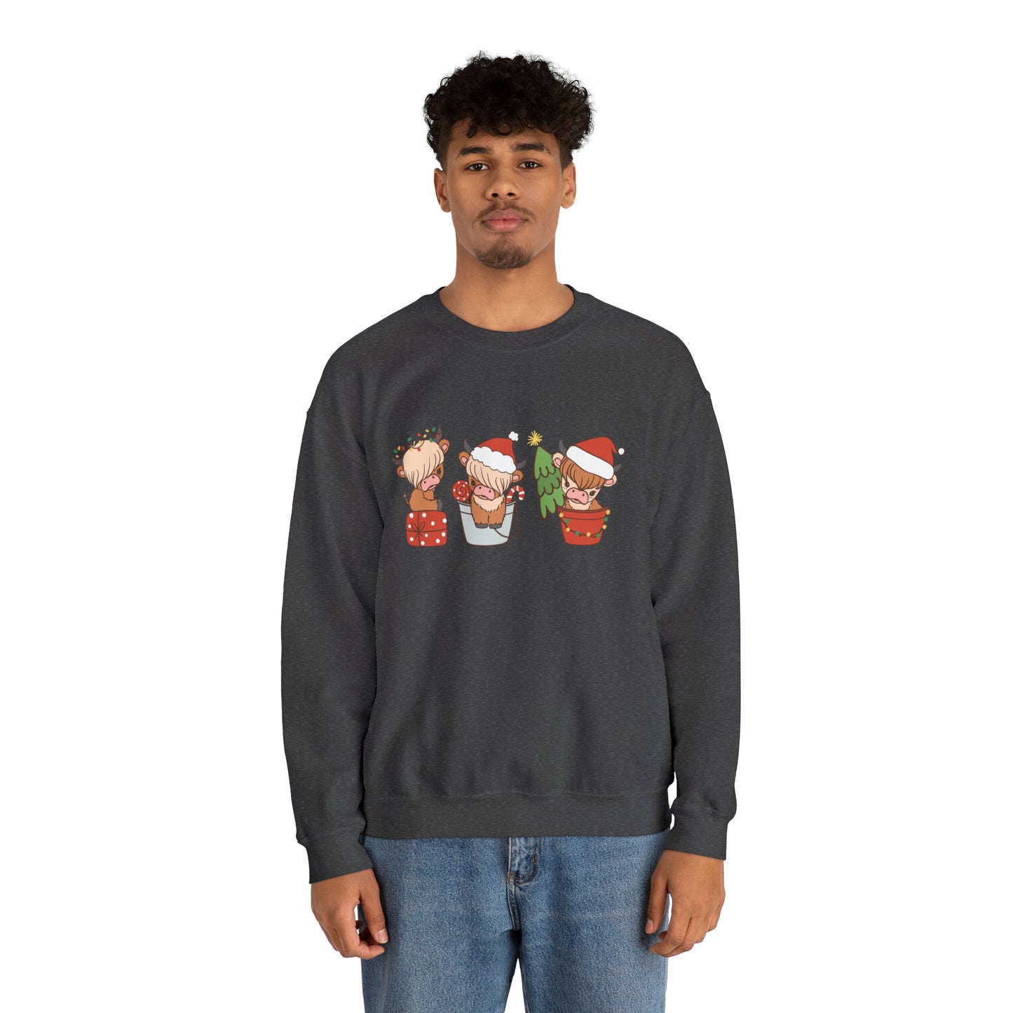 Highland Cows Christmas Unisex Sweatshirt