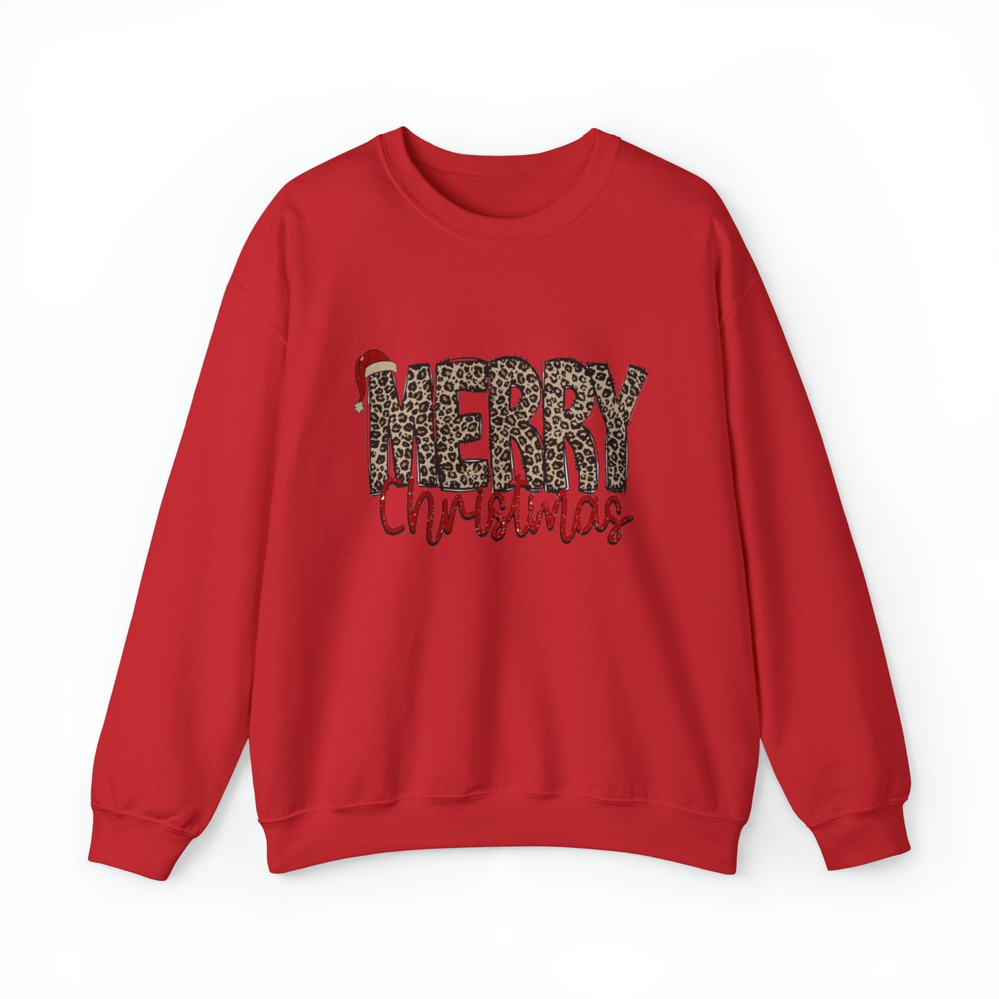 Merry Christmas Cheetah Unisex Sweatshirt