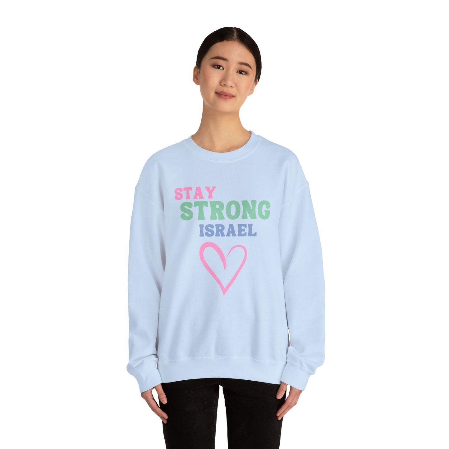 Stay Strong Israel Unisex Heavy Blend Crewneck Sweatshirt