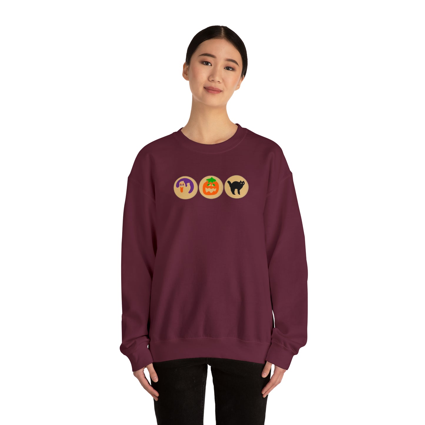 Halloween sugar cookie Unisex Heavy Blend Crewneck Sweatshirt