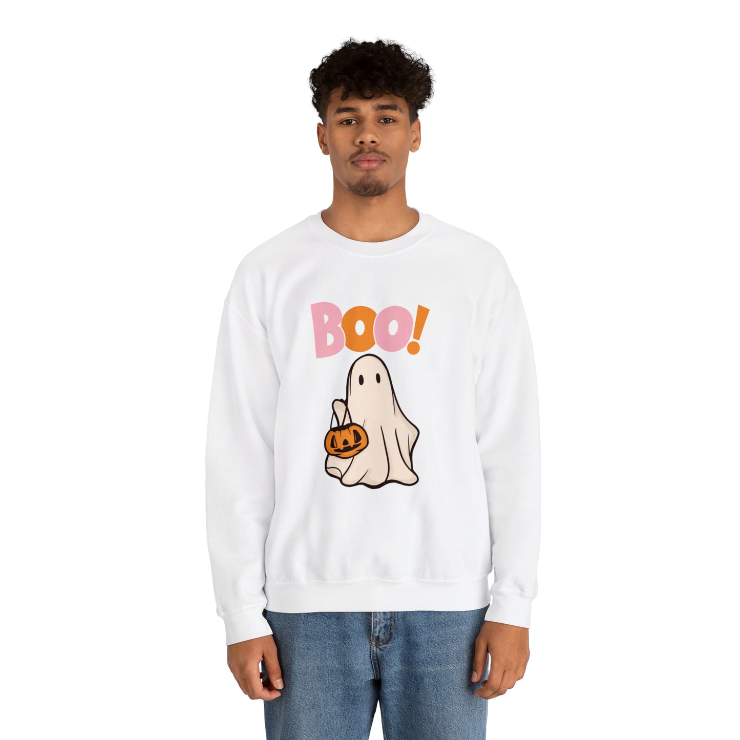 Boo Unisex Heavy Blend Crewneck Sweatshirt
