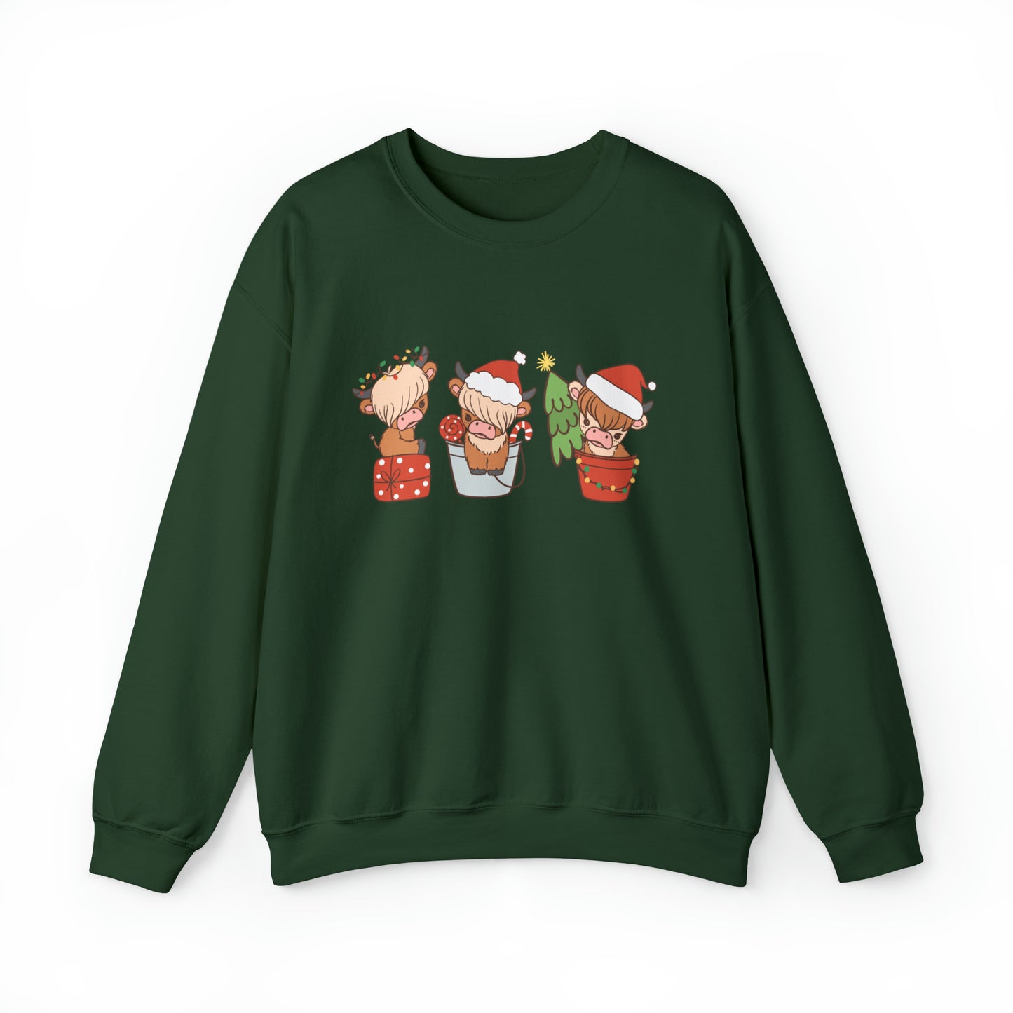 Highland Cows Christmas Unisex Sweatshirt