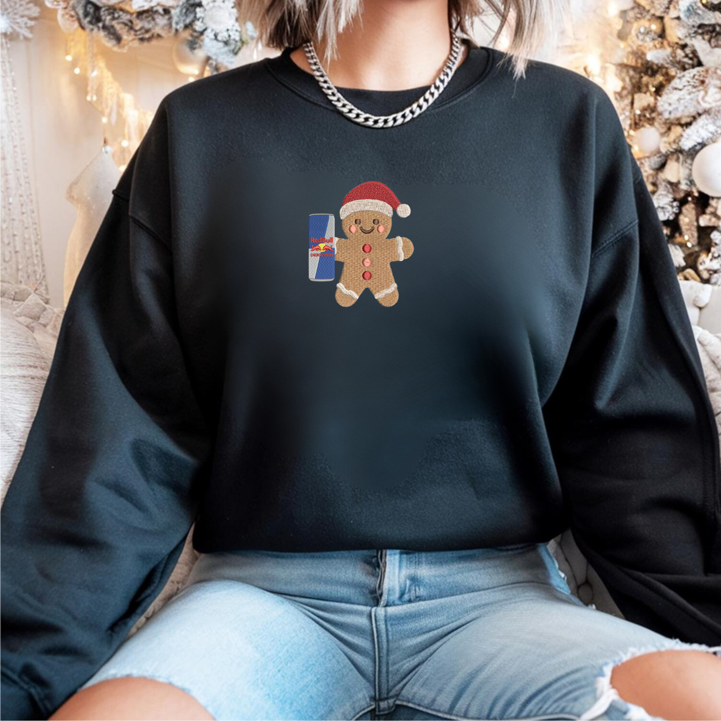 Gingerbread custom holiday drink sweatshirt