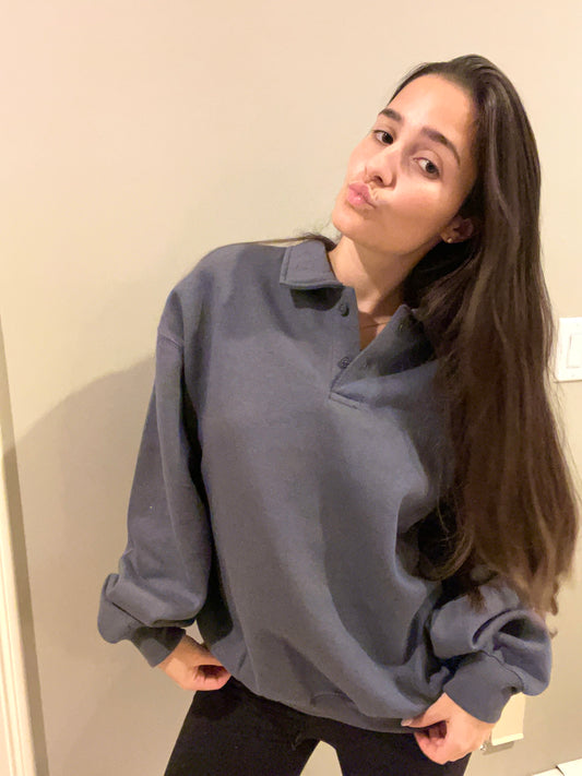 Collared Sweatshirt