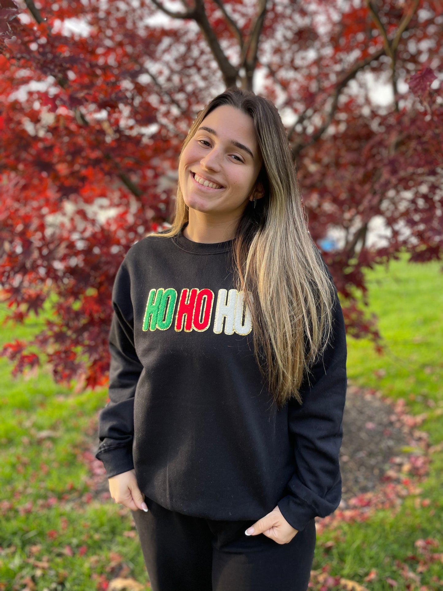 Ho Ho Ho Patch Sweatshirt