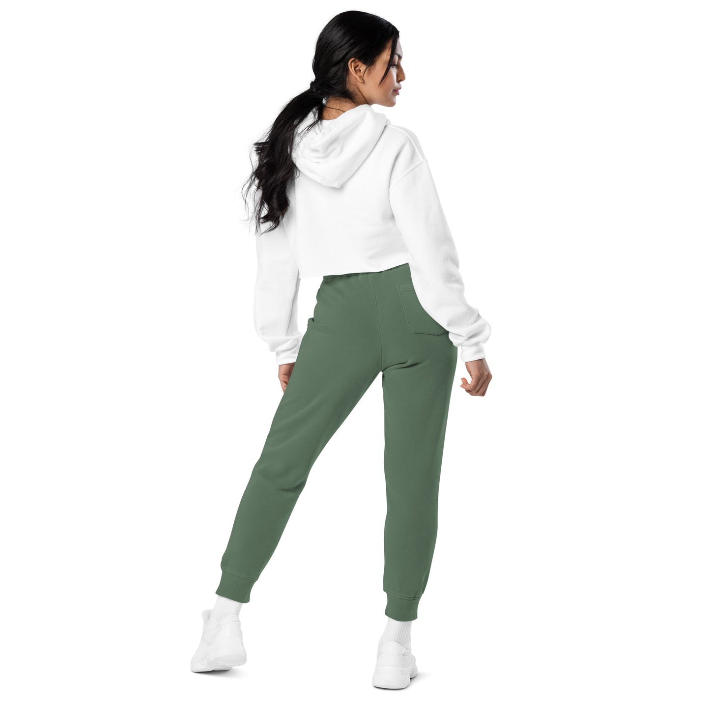 Claireandmoon Logo Unisex pigment-dyed sweatpants