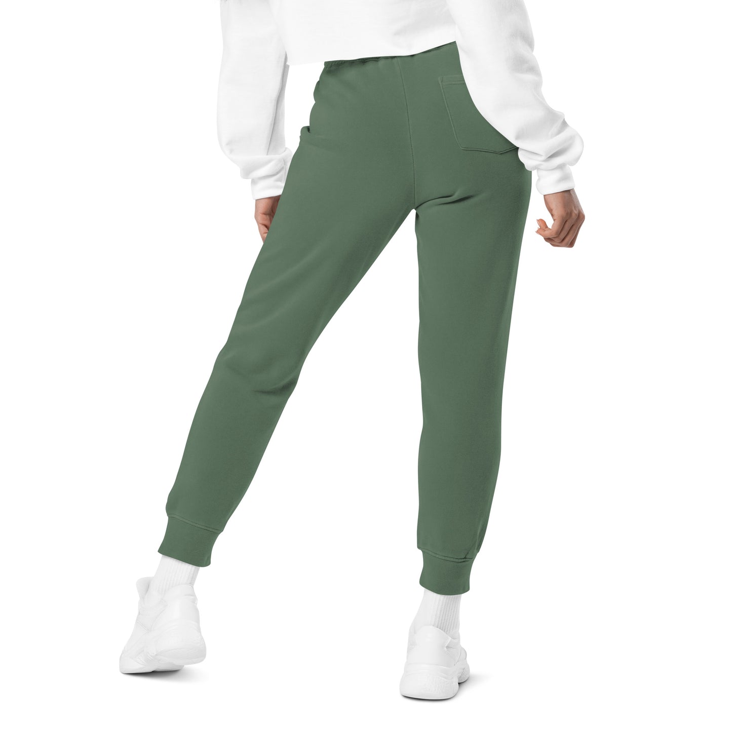 Claireandmoon Logo Unisex pigment-dyed sweatpants