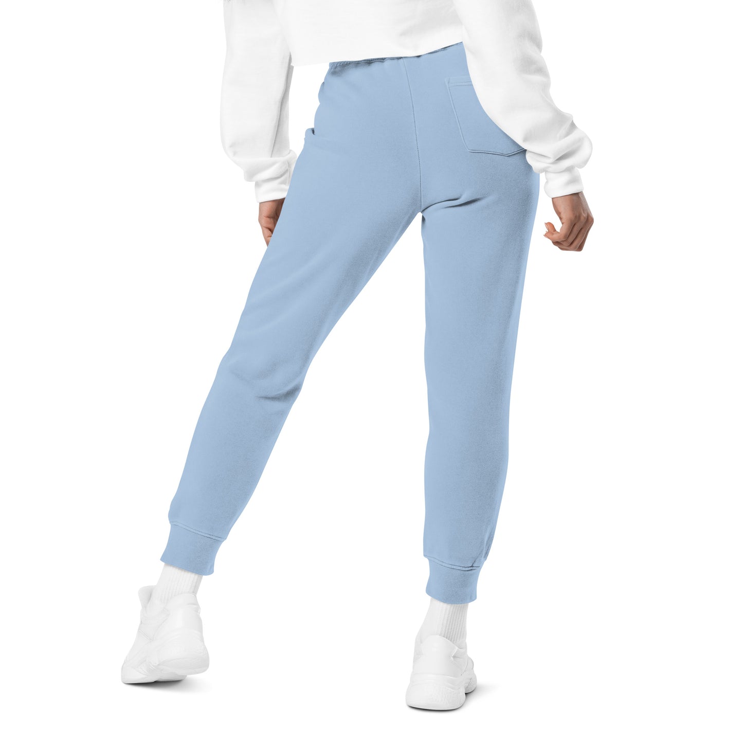 Claireandmoon Logo Unisex pigment-dyed sweatpants