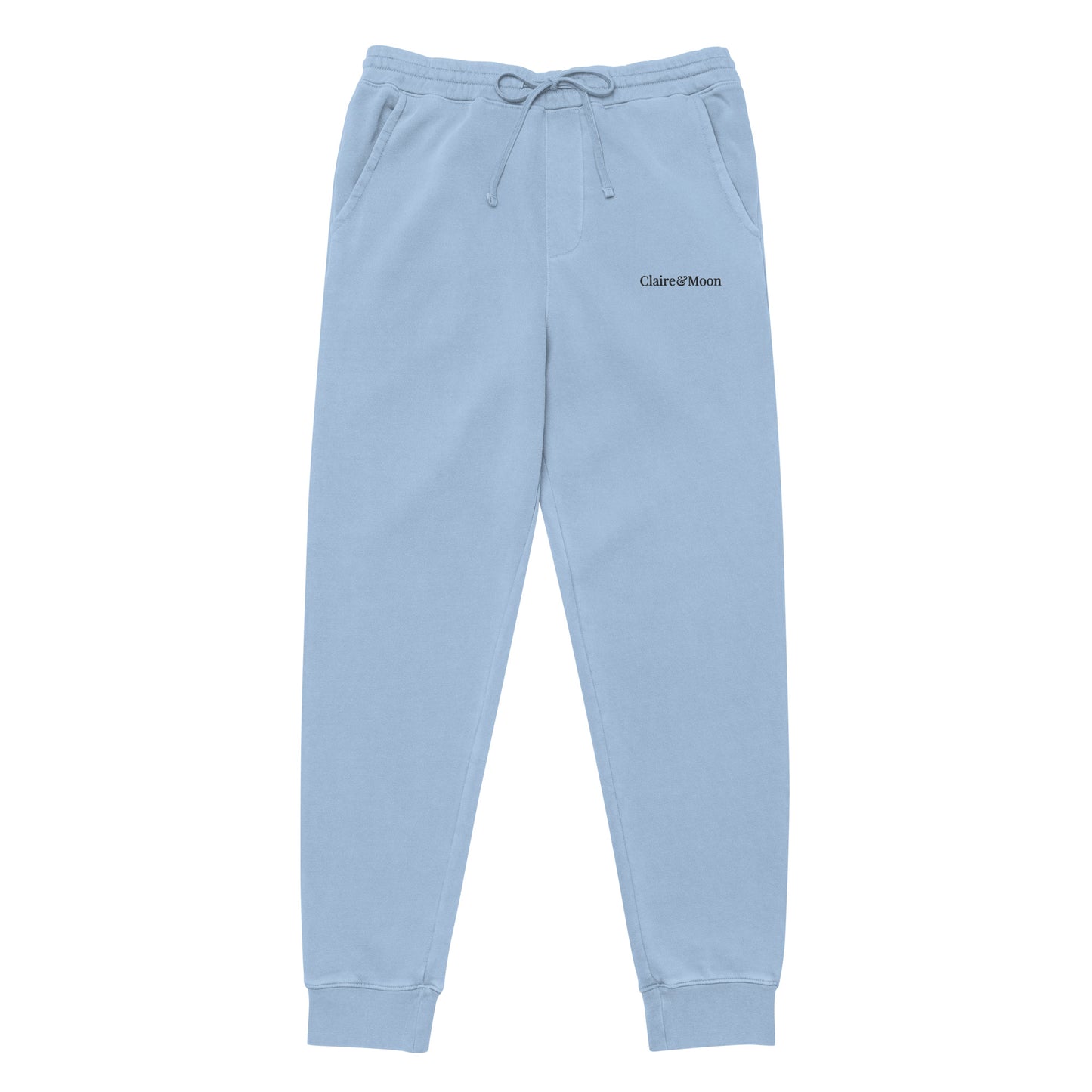 Claireandmoon Logo Unisex pigment-dyed sweatpants