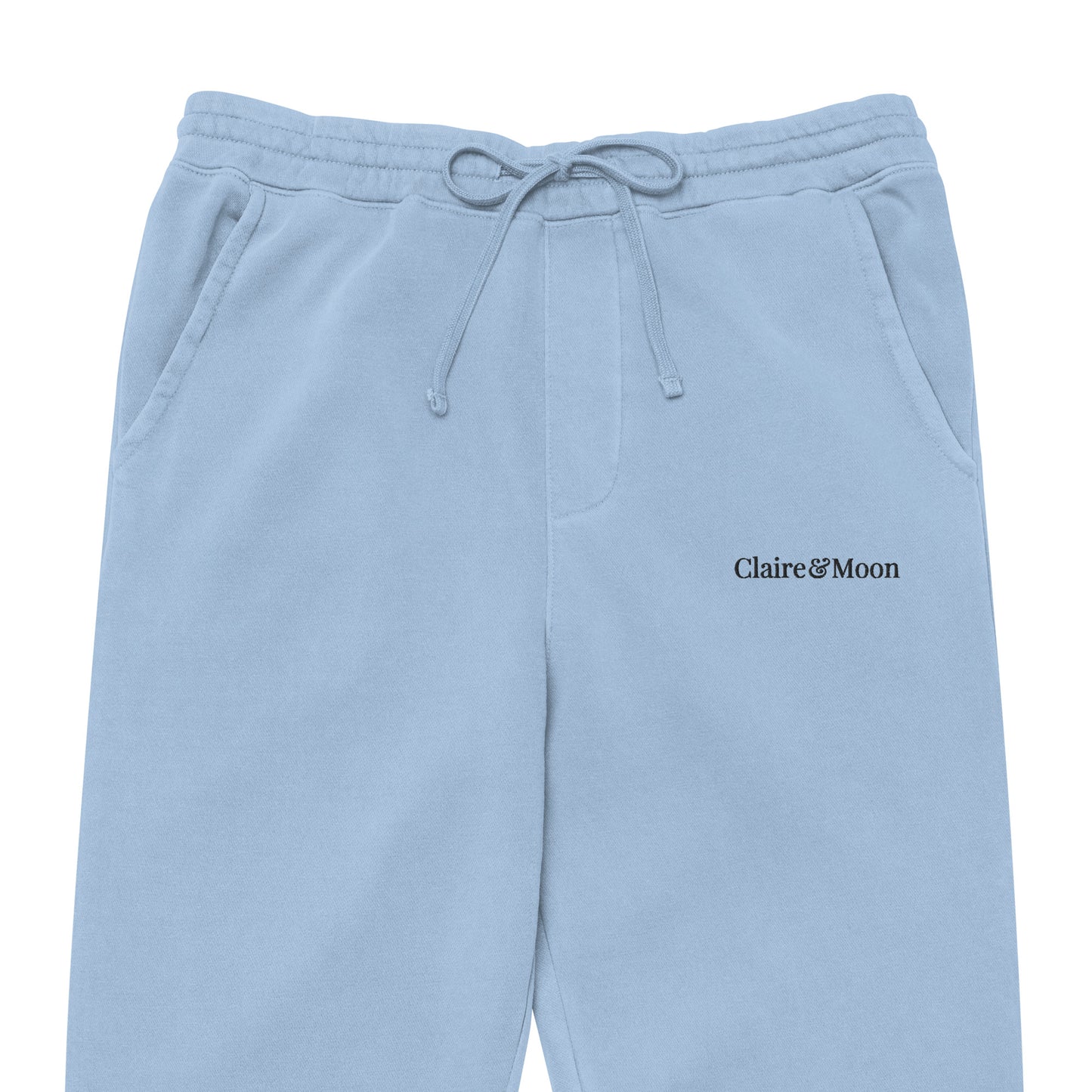 Claireandmoon Logo Unisex pigment-dyed sweatpants