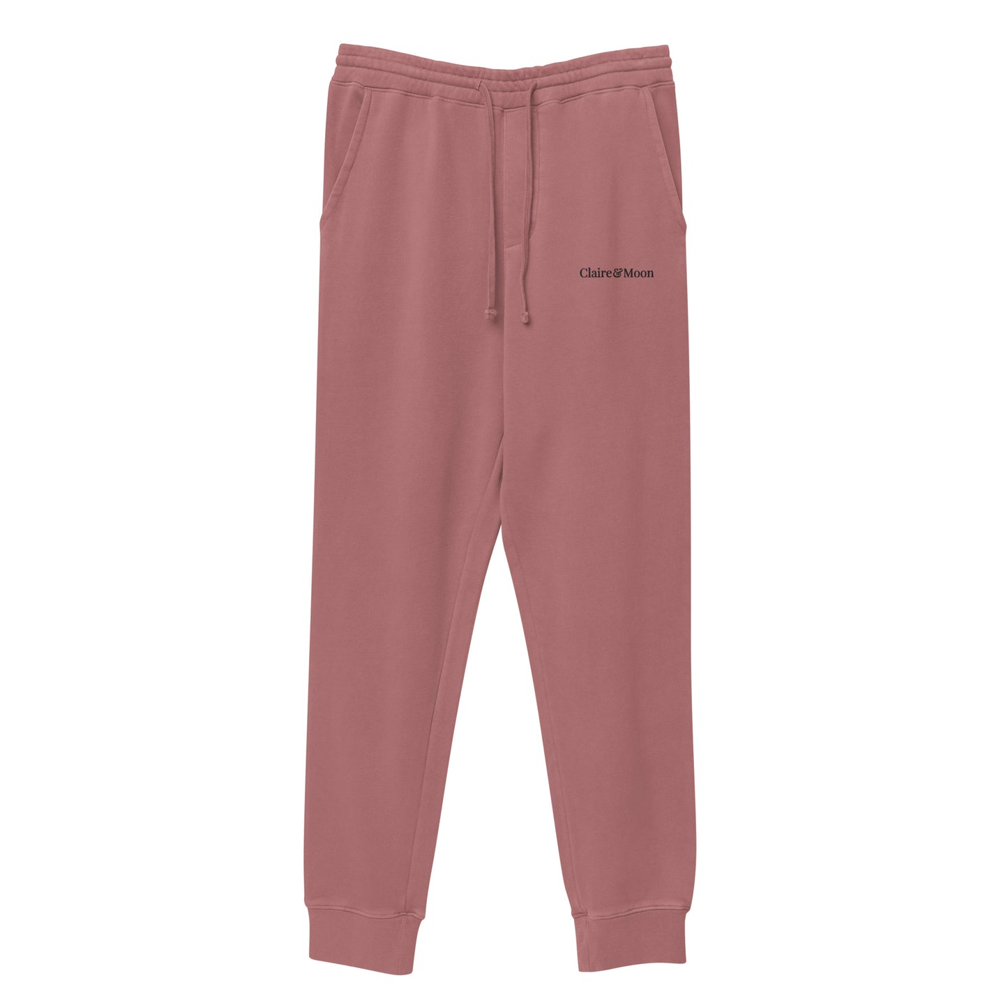 Claireandmoon Logo Unisex pigment-dyed sweatpants