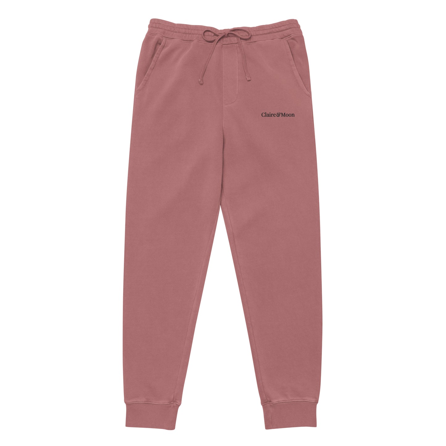 Claireandmoon Logo Unisex pigment-dyed sweatpants