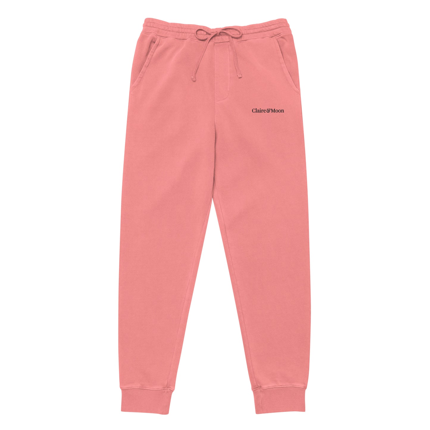 Claireandmoon Logo Unisex pigment-dyed sweatpants