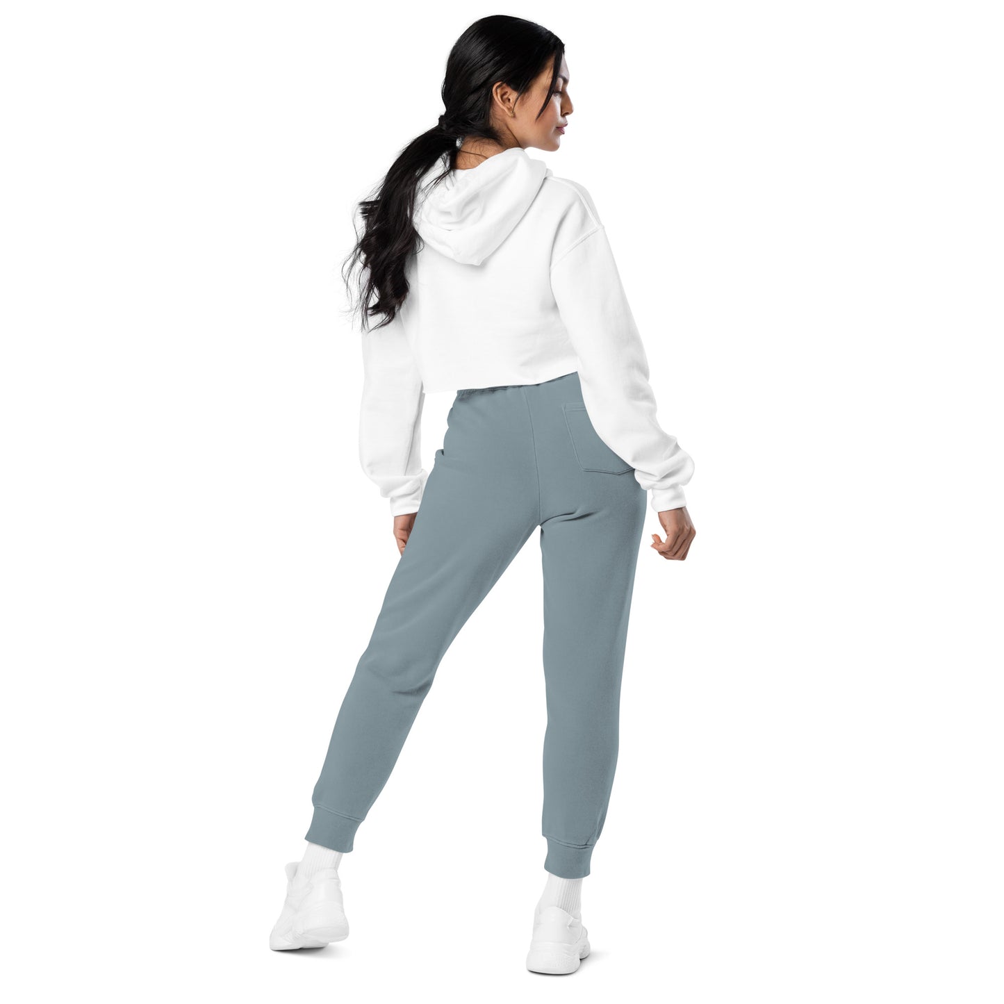 Claireandmoon Logo Unisex pigment-dyed sweatpants